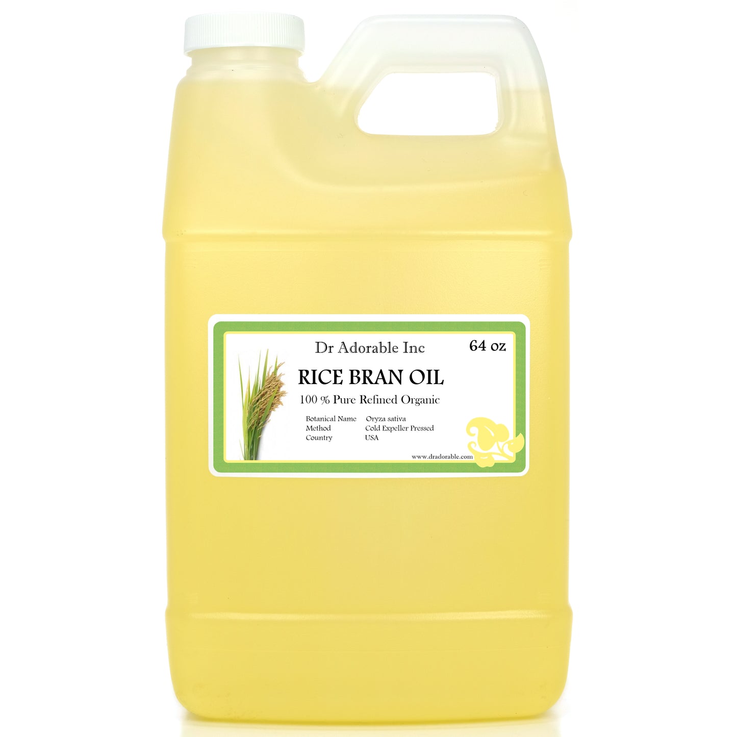 Rice Bran Oil - 100% Pure Natural Premium Organic Cold Pressed