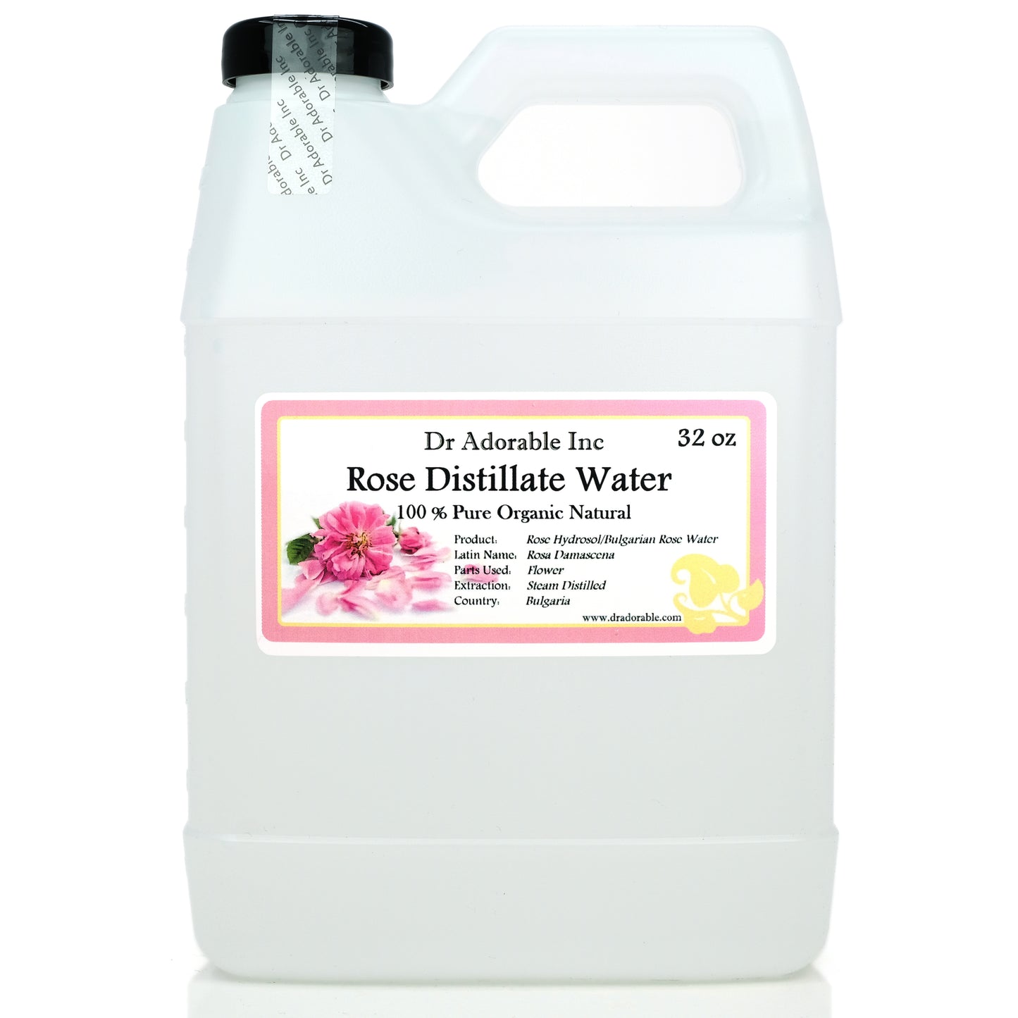 Rose Water - Natural Organic Face Toner Alcohol-Free Cleanser Bulgarian Rose Hydrosol