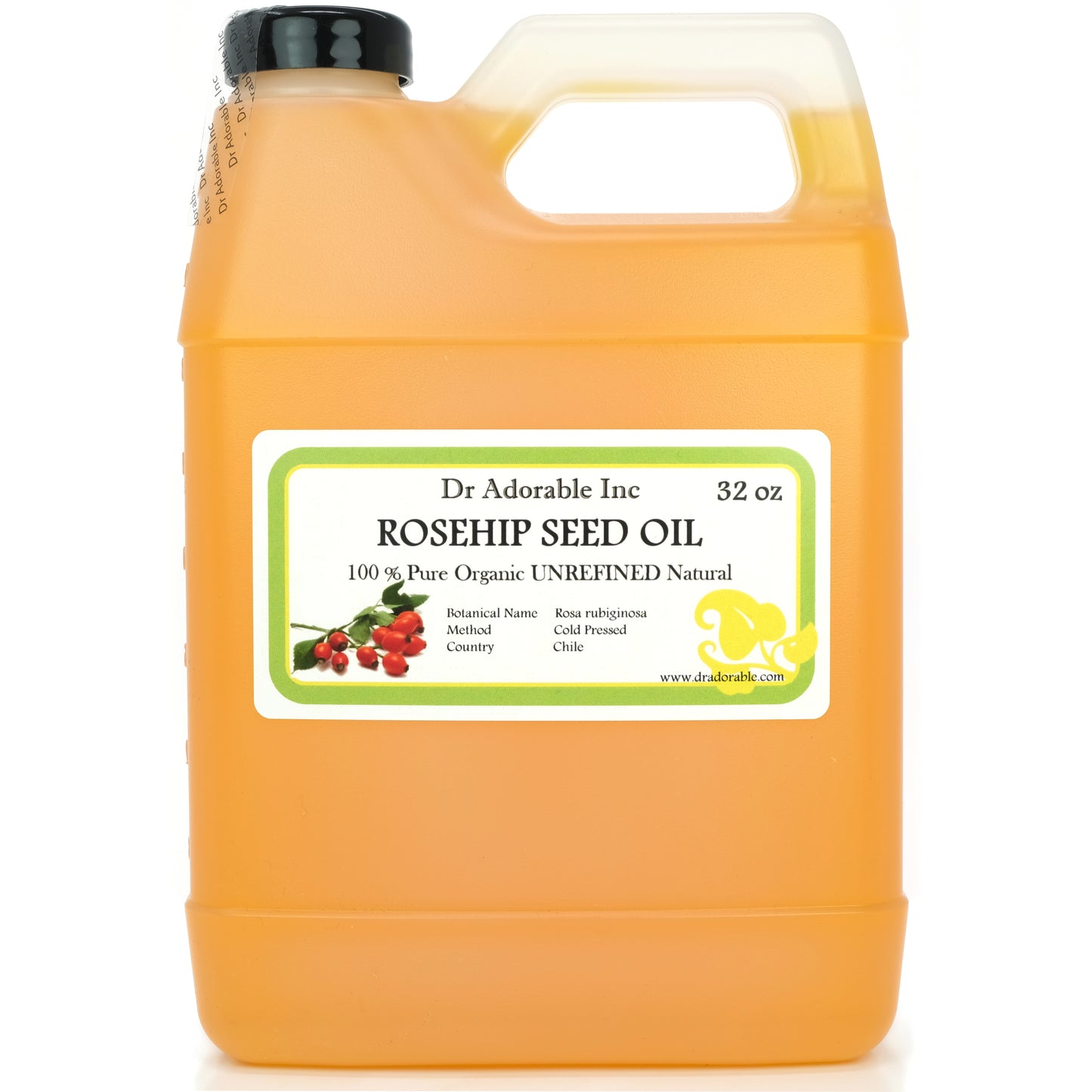 Rosehip Oil Unrefined - 100% Pure Natural Organic Cold Pressed