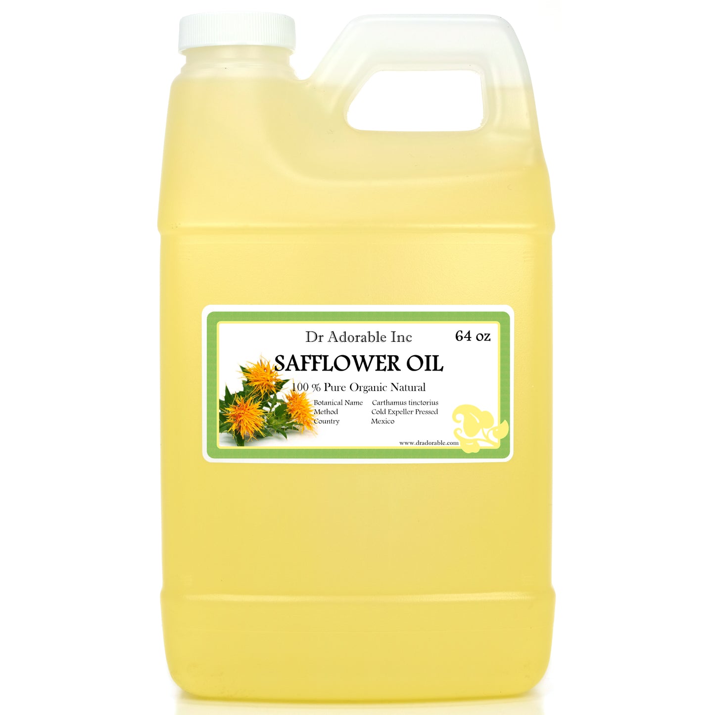 Safflower Oil - 100% Pure Natural High Oleic Organic Cold Pressed