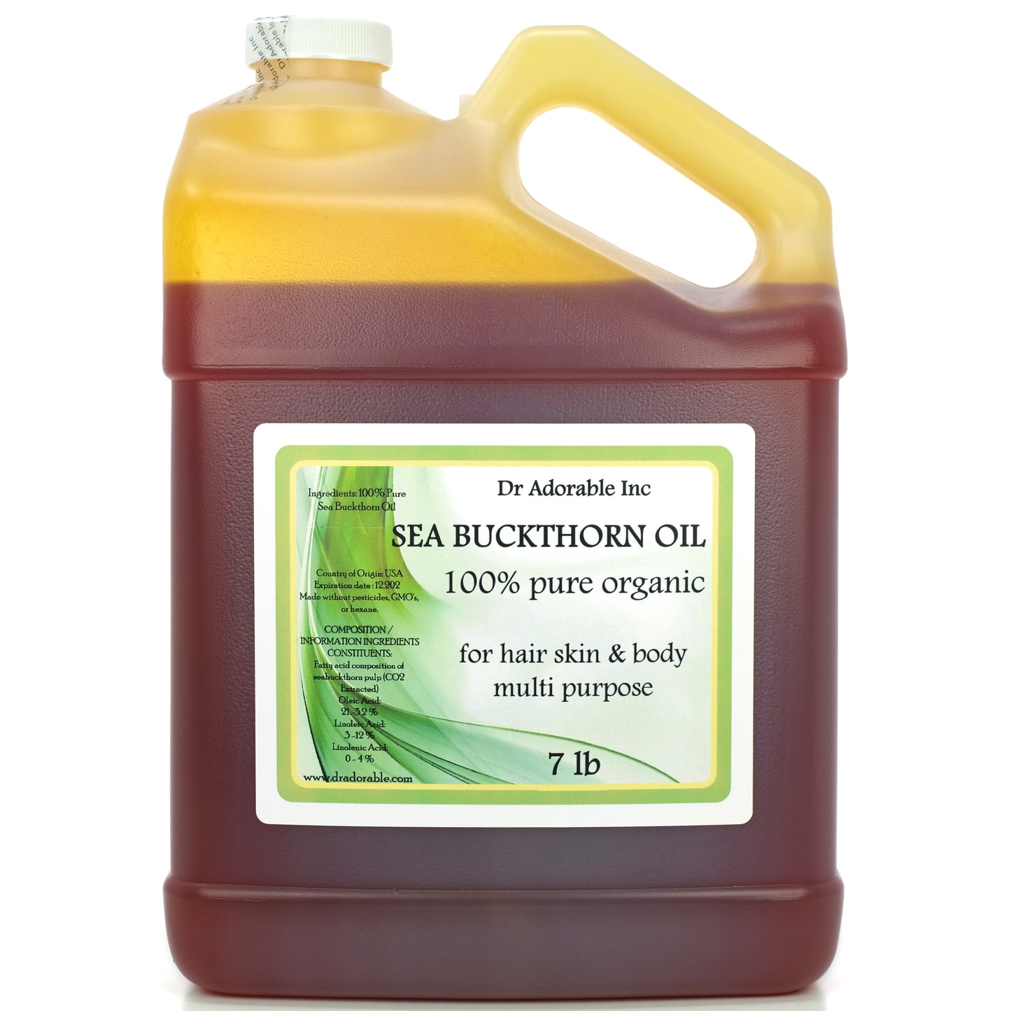 Sea Buckthorn Oil - 100% Pure Natural Premium Organic (Co2 Extracted)