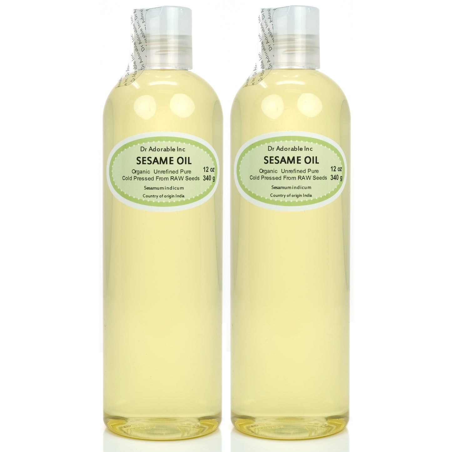 Sesame Seed Oil From RAW Seed - Unrefined 100% Pure Natural Organic Cold Pressed