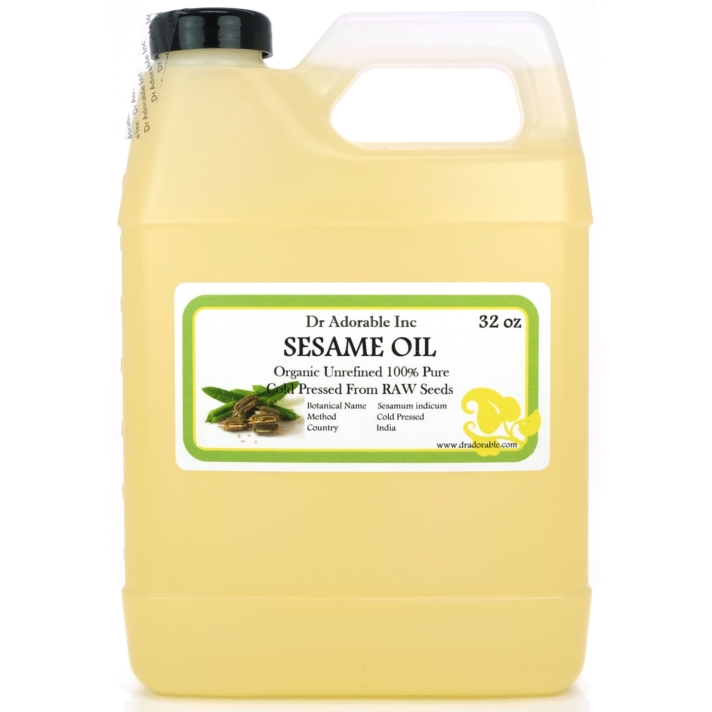 Sesame Seed Oil From RAW Seed - Unrefined 100% Pure Natural Organic Cold Pressed