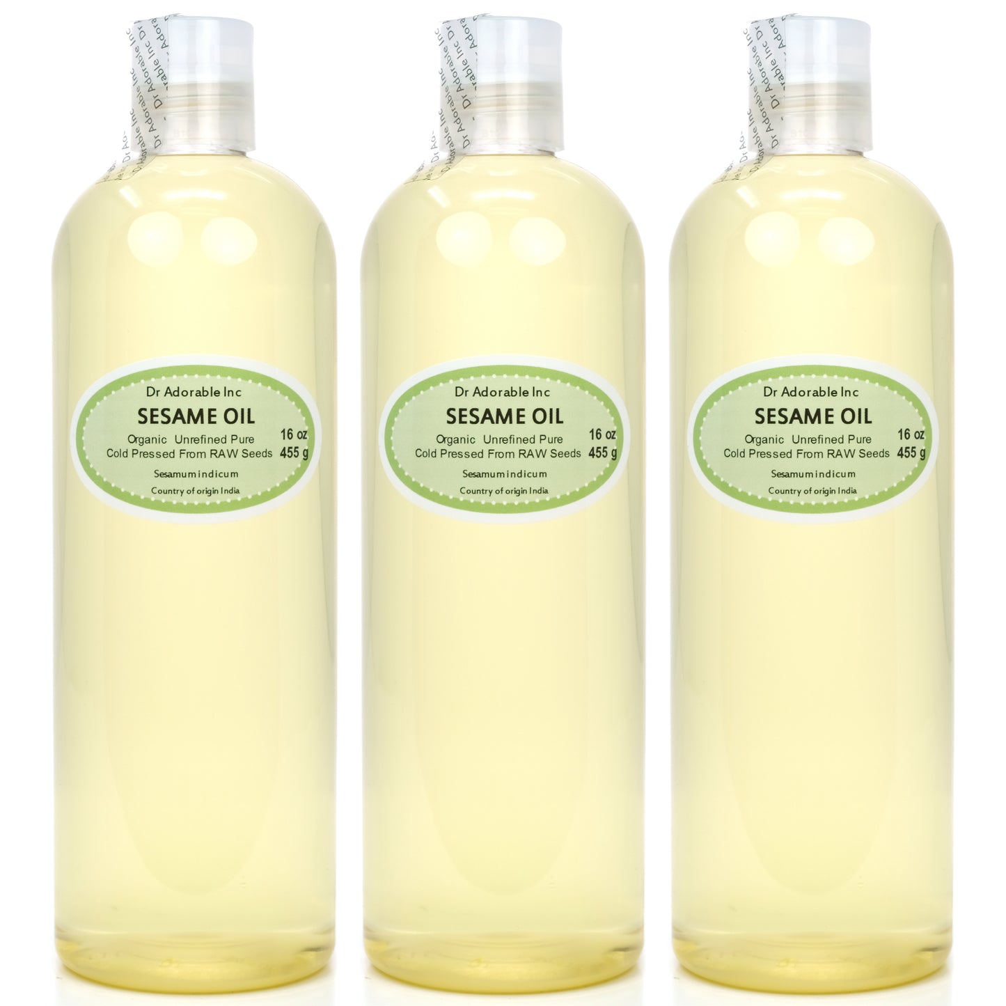 Sesame Seed Oil From RAW Seed - Unrefined 100% Pure Natural Organic Cold Pressed