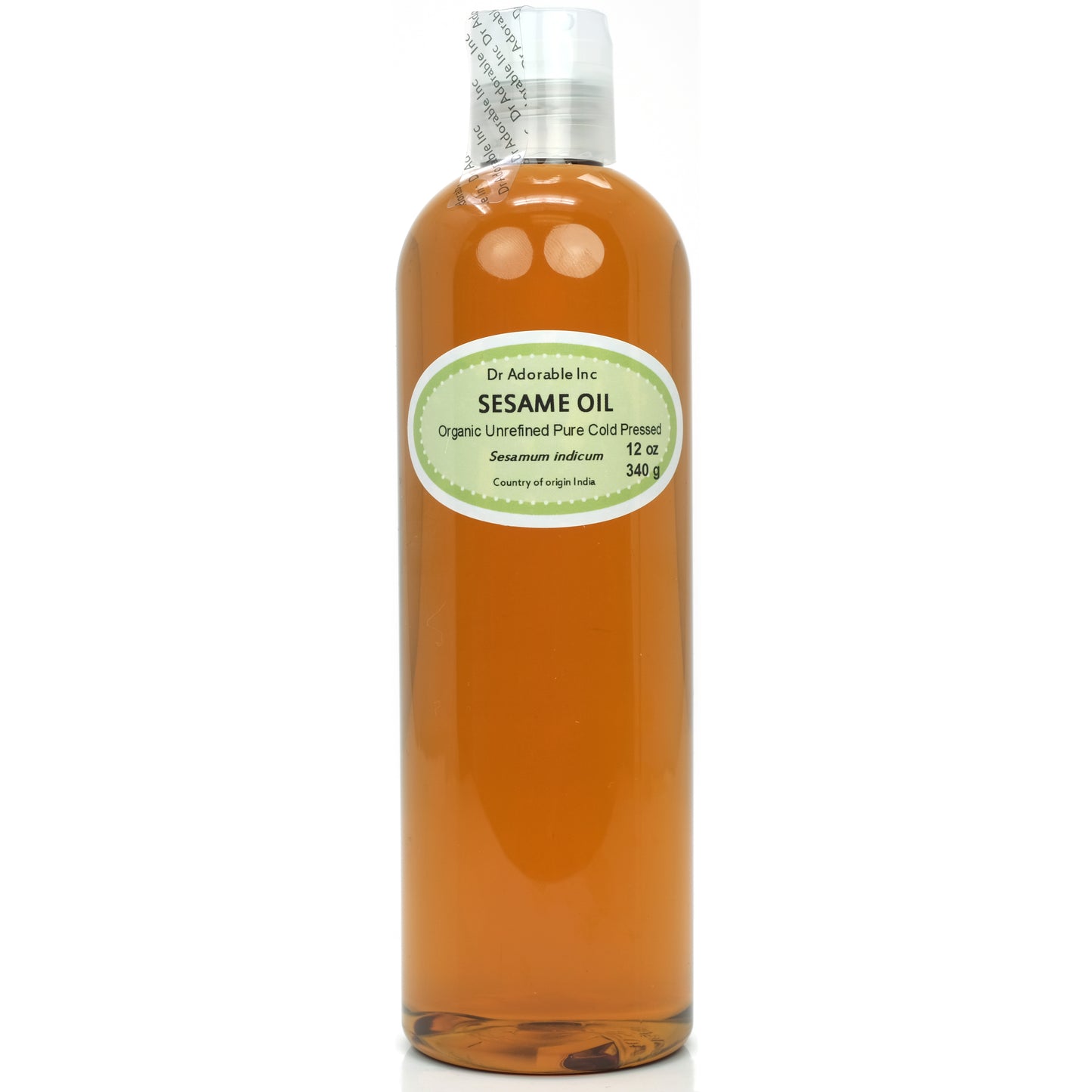 Sesame Seed Oil Unrefined - 100% Pure Natural Organic Cold Pressed