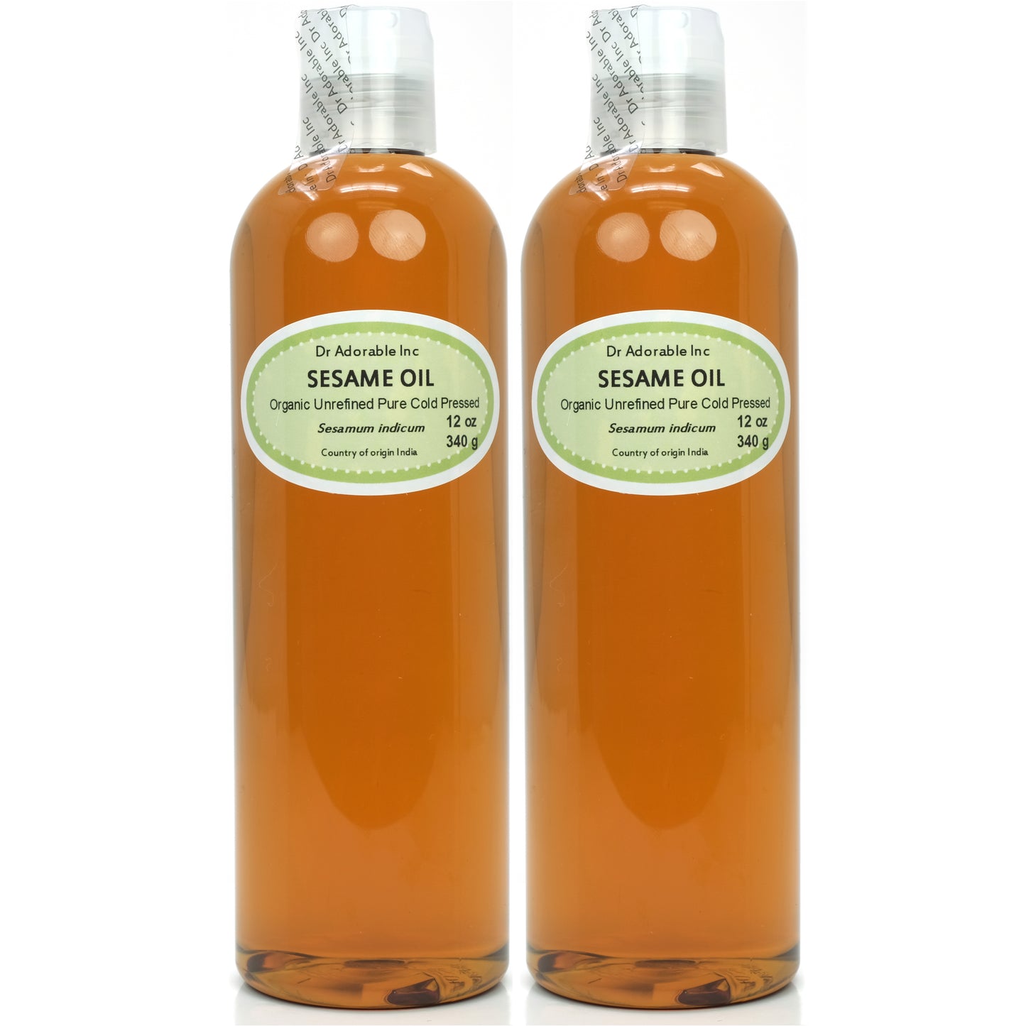 Sesame Seed Oil Unrefined - 100% Pure Natural Organic Cold Pressed
