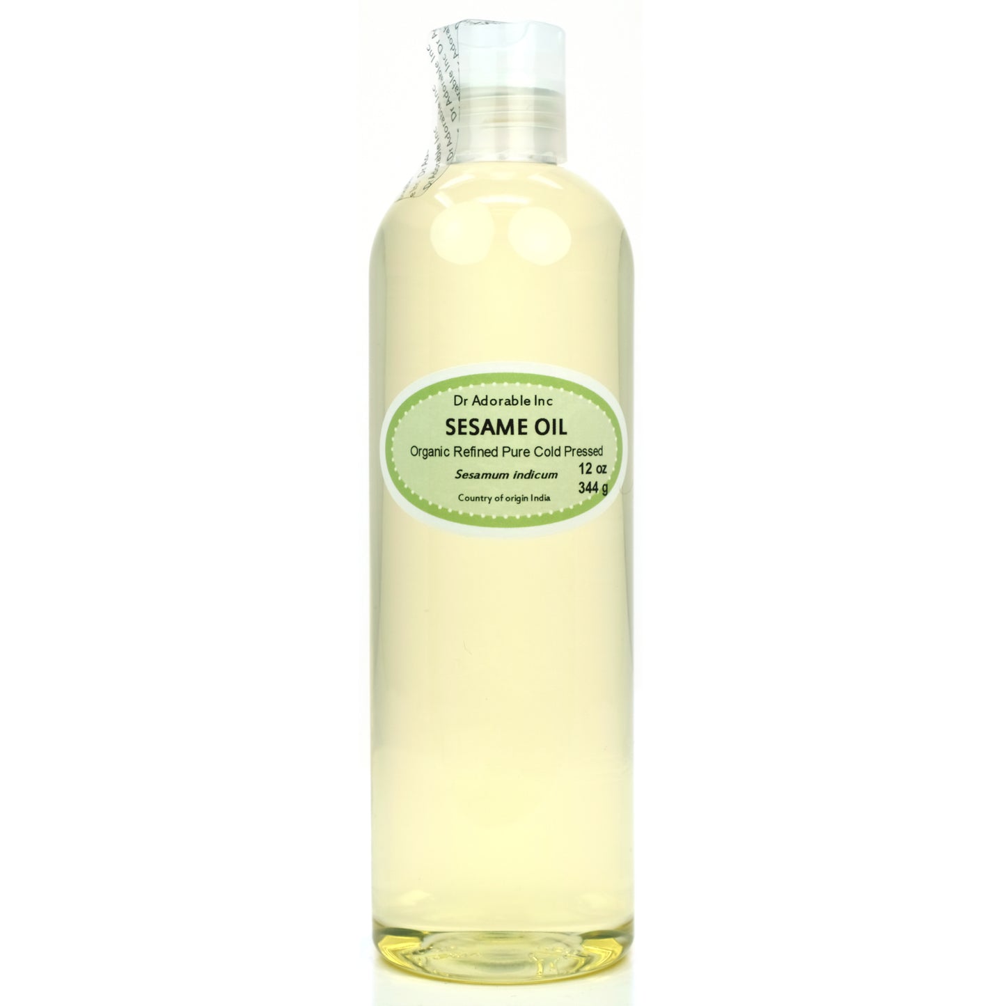 Sesame Seed Oil Refined - 100% Pure Natural Organic Cold Pressed
