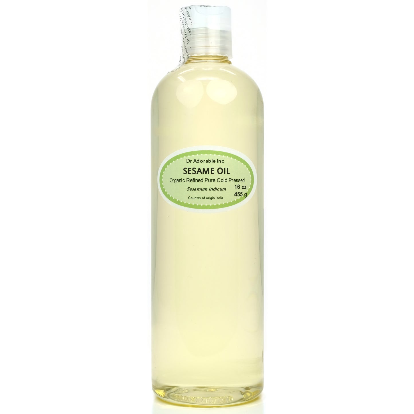 Sesame Seed Oil Refined - 100% Pure Natural Organic Cold Pressed