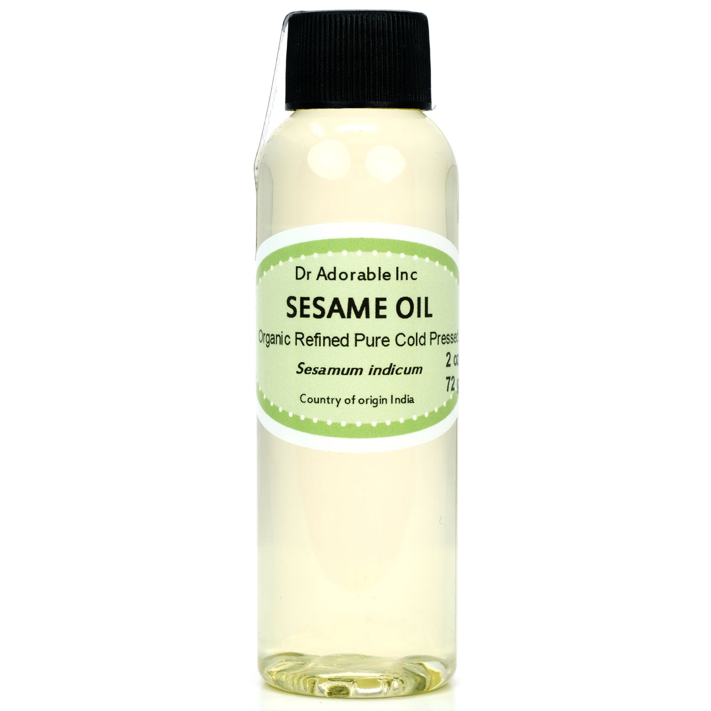 Sesame Seed Oil Refined - 100% Pure Natural Organic Cold Pressed