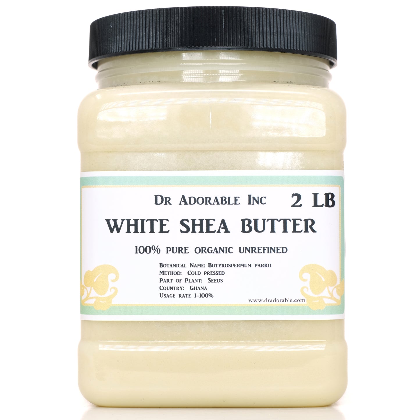 Shea Butter White Unrefined - Pure Natural Premium Organic Cold Pressed