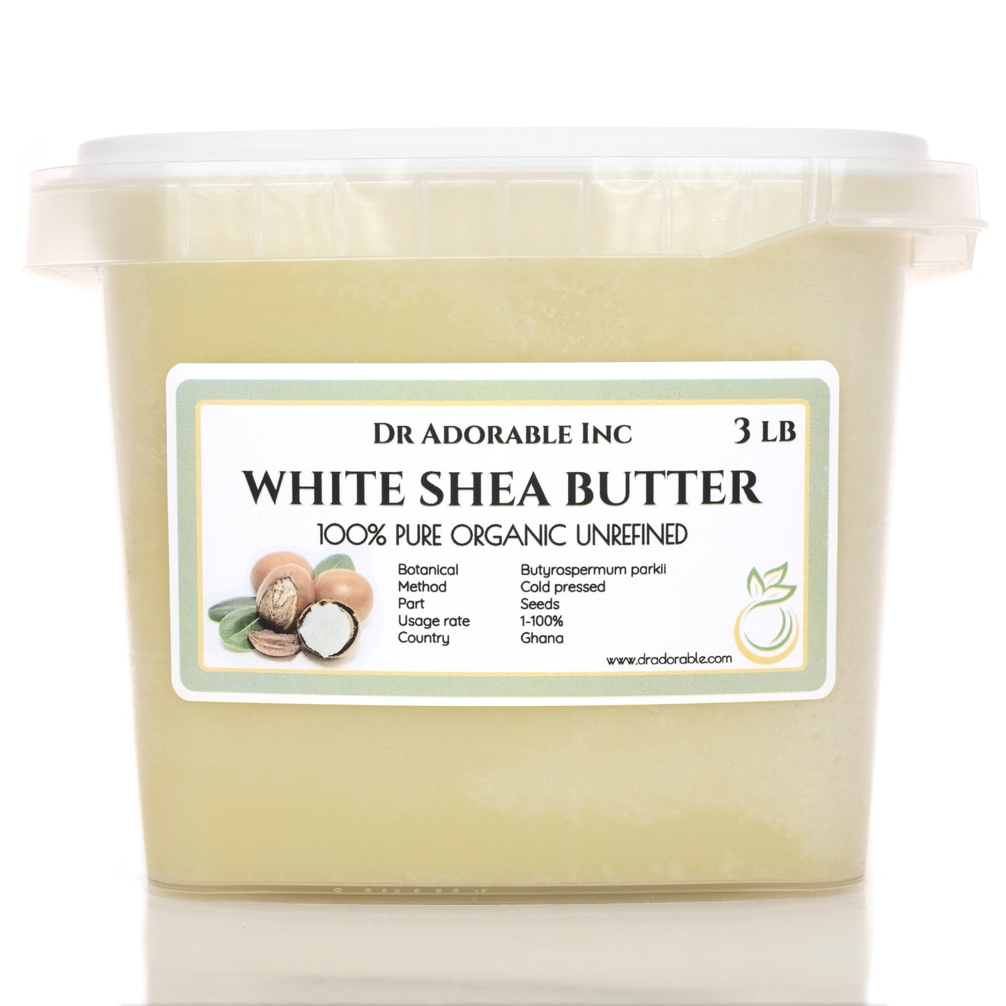 Shea Butter White Unrefined - Pure Natural Premium Organic Cold Pressed