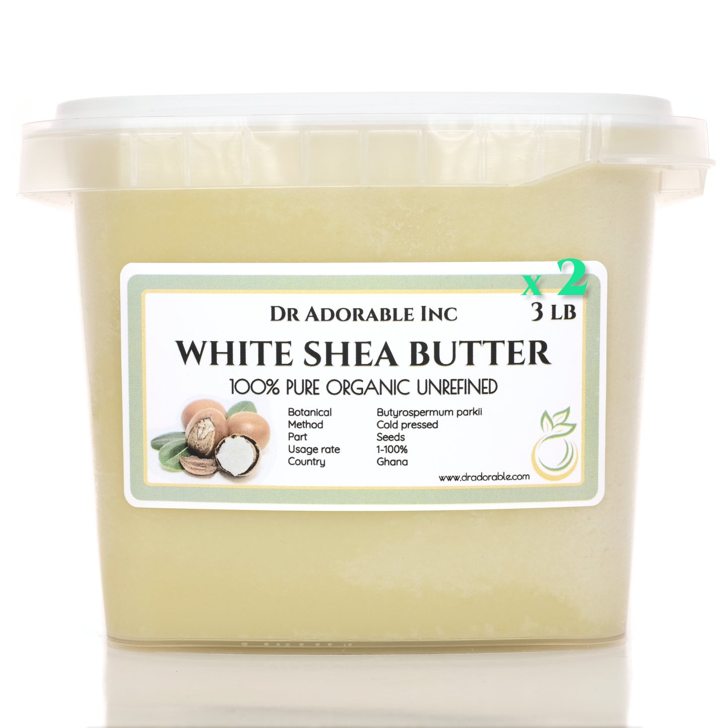 Shea Butter White Unrefined - Pure Natural Premium Organic Cold Pressed