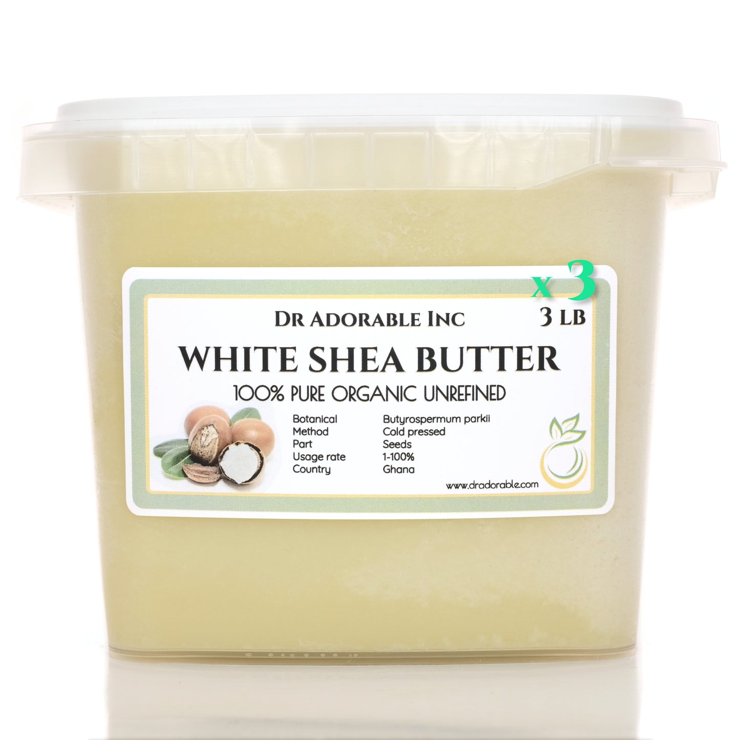 Shea Butter White Unrefined - Pure Natural Premium Organic Cold Pressed