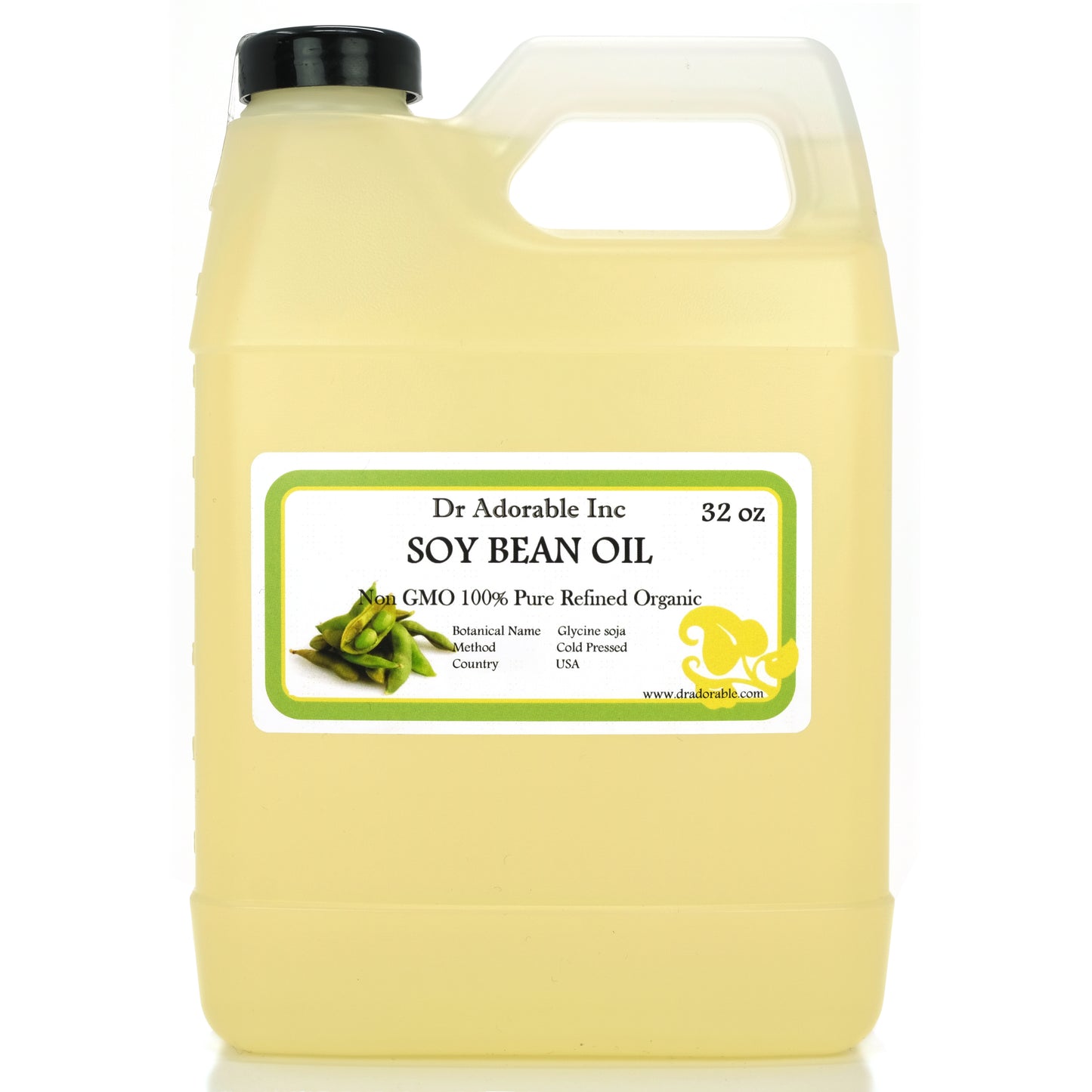 Soybean Oil - 100% Pure Natural Premium Organic Soy Cold Pressed