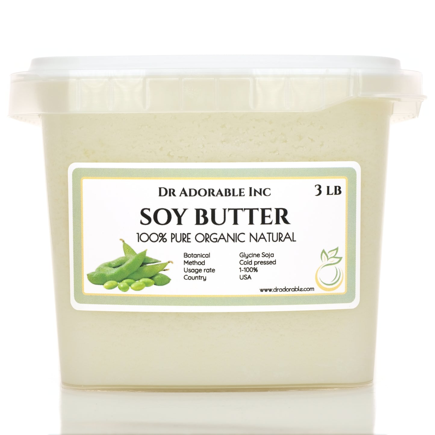 Soy Butter - Soybean Pure Natural Organic Cold Pressed