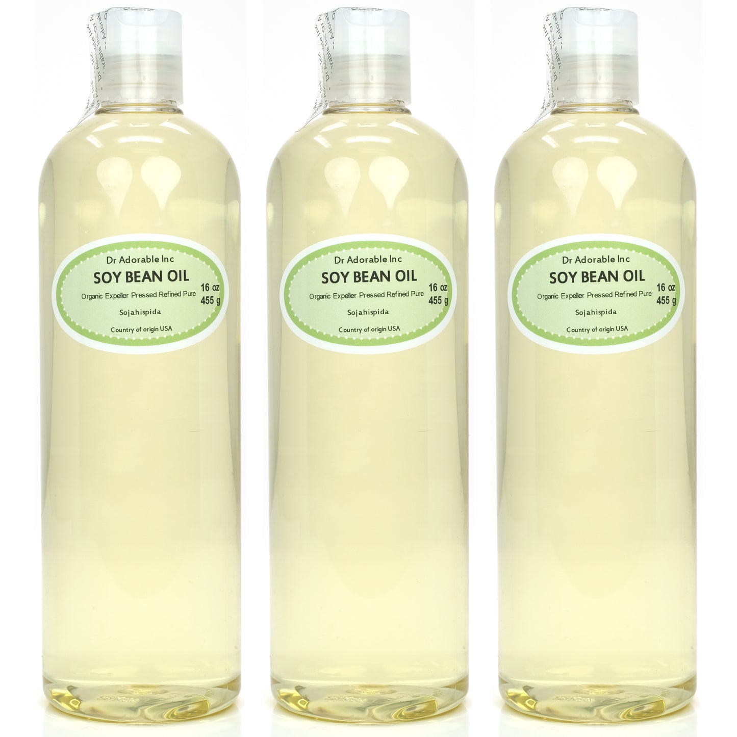Soybean Oil - 100% Pure Natural Premium Organic Soy Cold Pressed