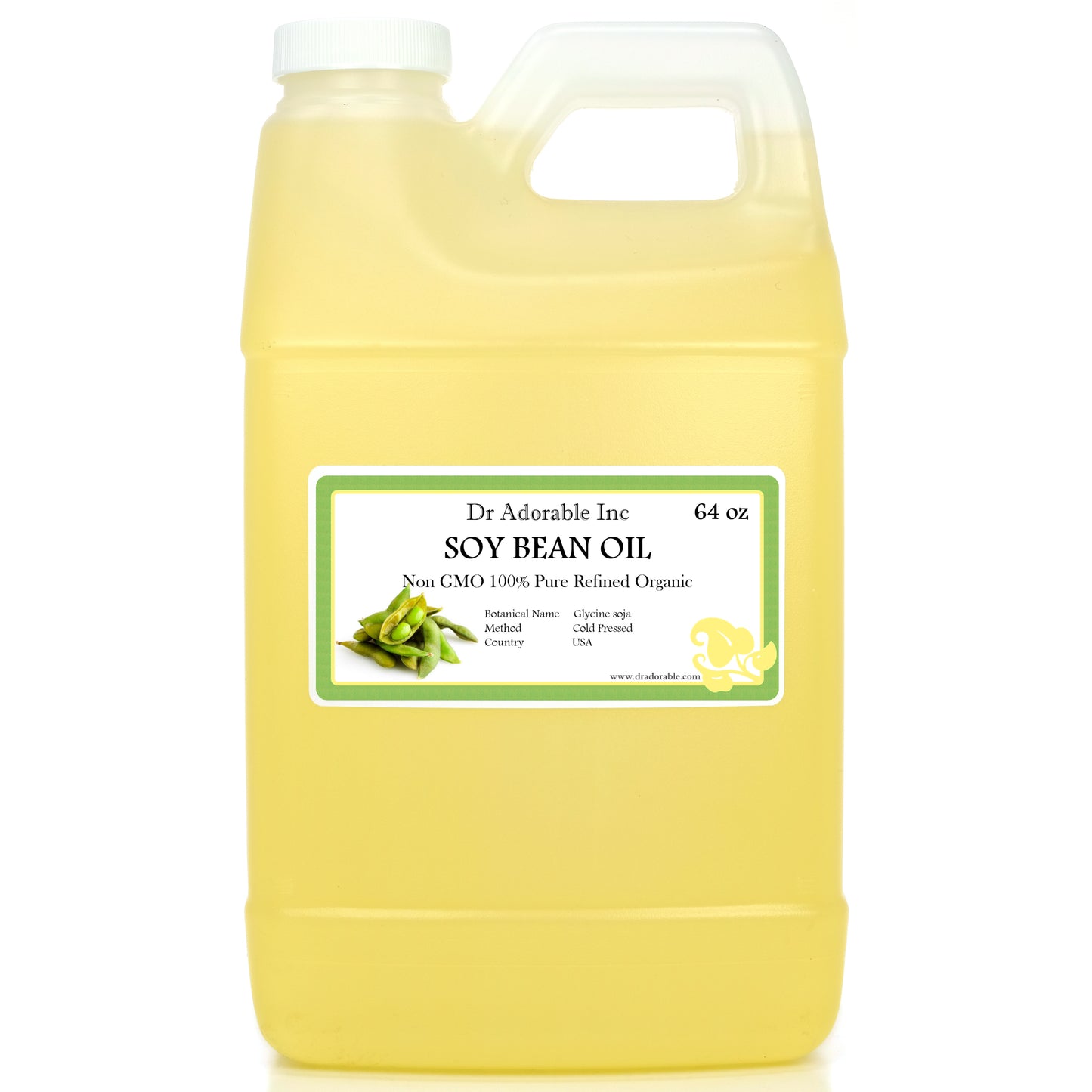 Soybean Oil - 100% Pure Natural Premium Organic Soy Cold Pressed