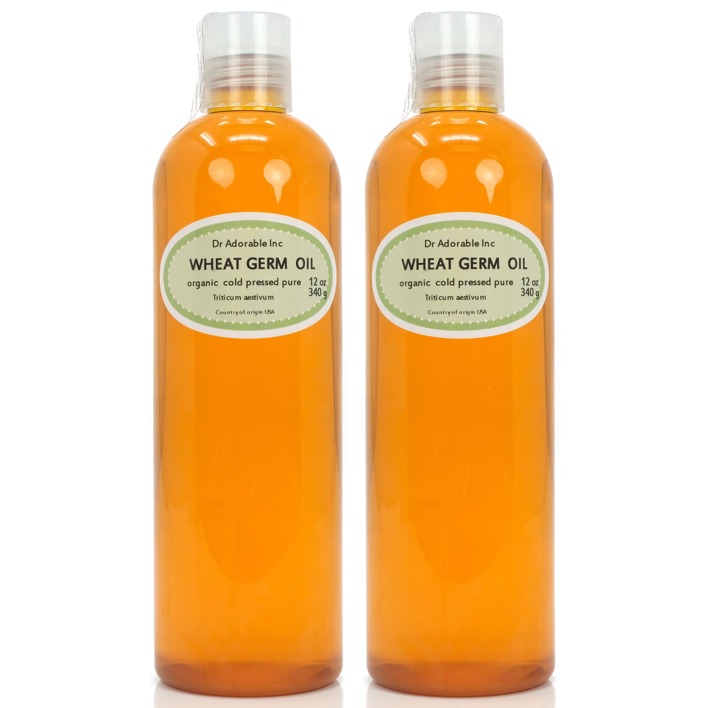 Wheat Germ Oil Unrefined - 100% Pure Natural Organic Cold Pressed