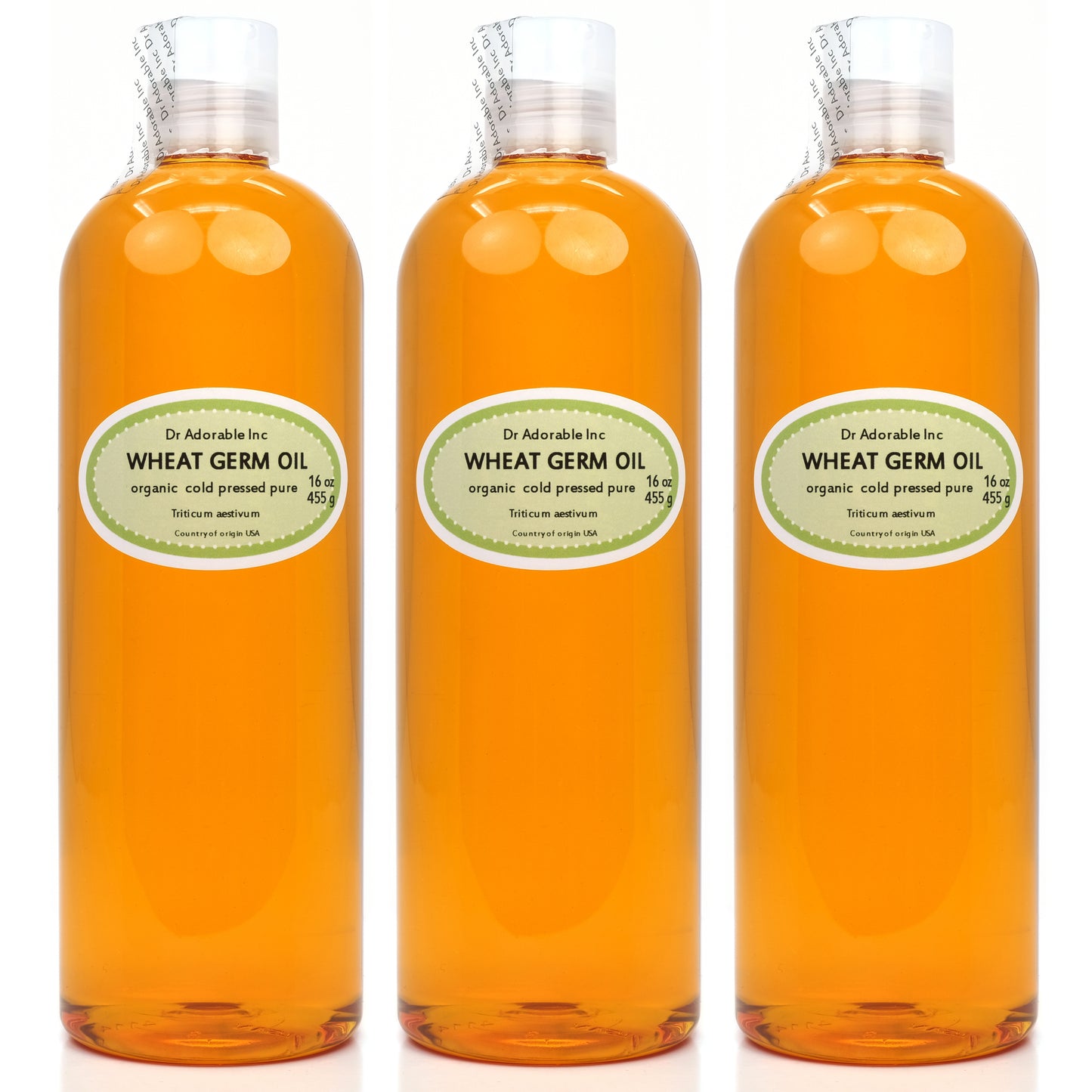 Wheat Germ Oil Unrefined - 100% Pure Natural Organic Cold Pressed