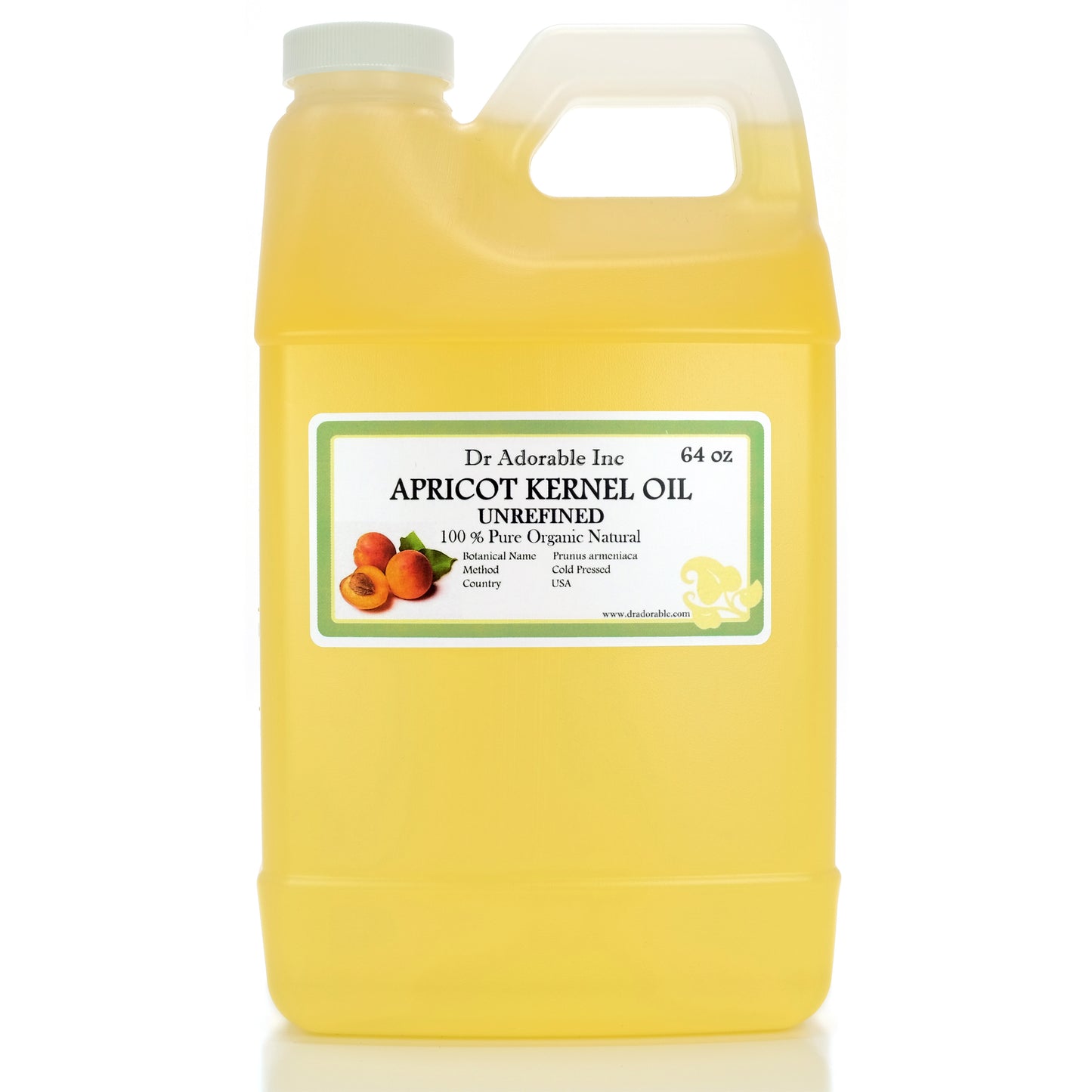 Apricot Kernel Oil Unrefined - 100% Pure Natural Organic Cold Pressed