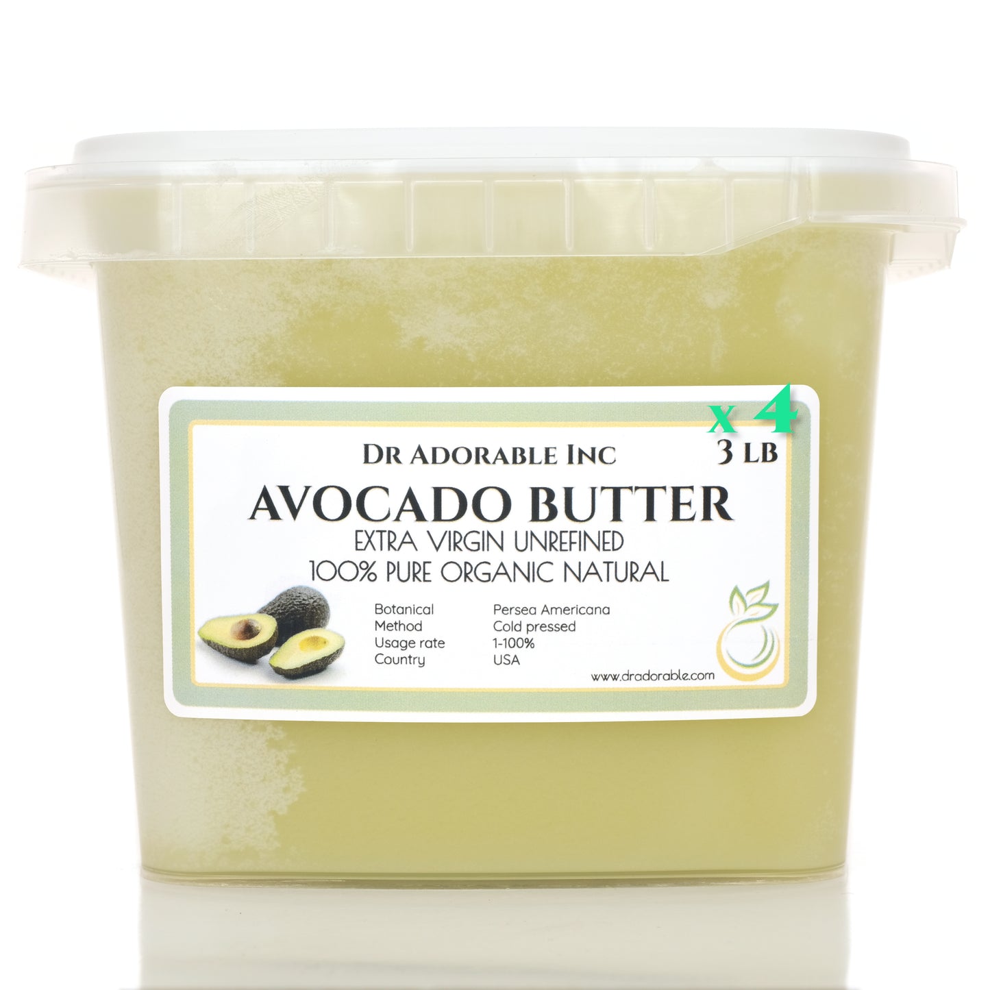Avocado Butter Unrefined - Extra Virgin Pure Natural Organic Raw