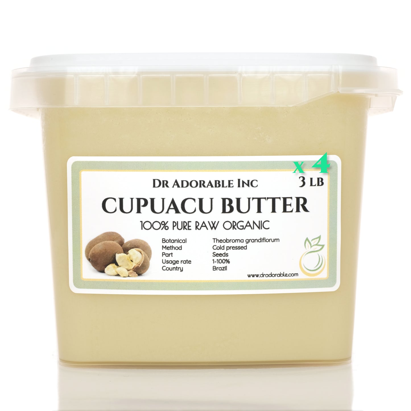 Cupuacu Butter - Exotic Unrefined Pure Natural Organic Cold Pressed