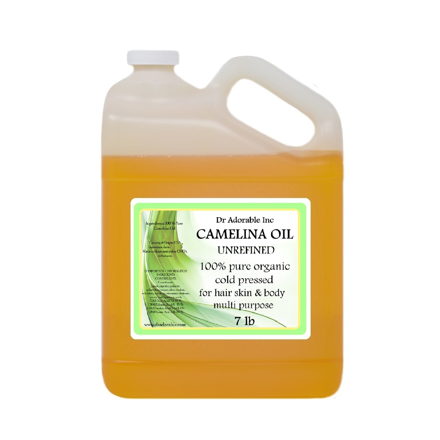 Camelina Seed Oil Unrefined - Pure Organic Cold Pressed