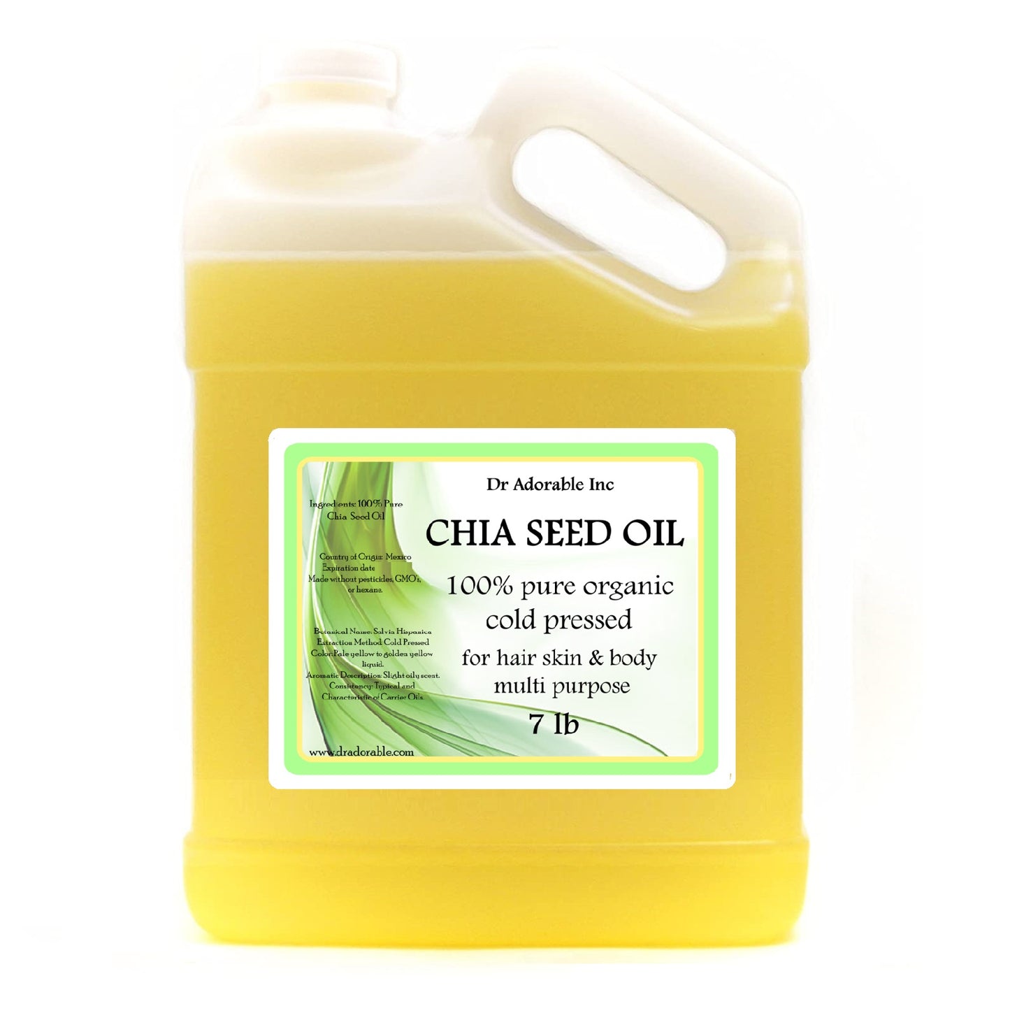 Chia Seed Oil - 100% Pure & Organic Cold Pressed