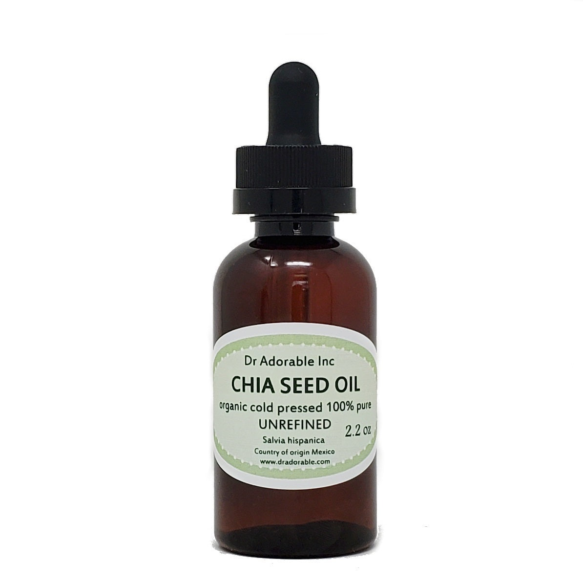 Chia Seed Oil Unrefined - 100% Pure & Organic Cold Pressed