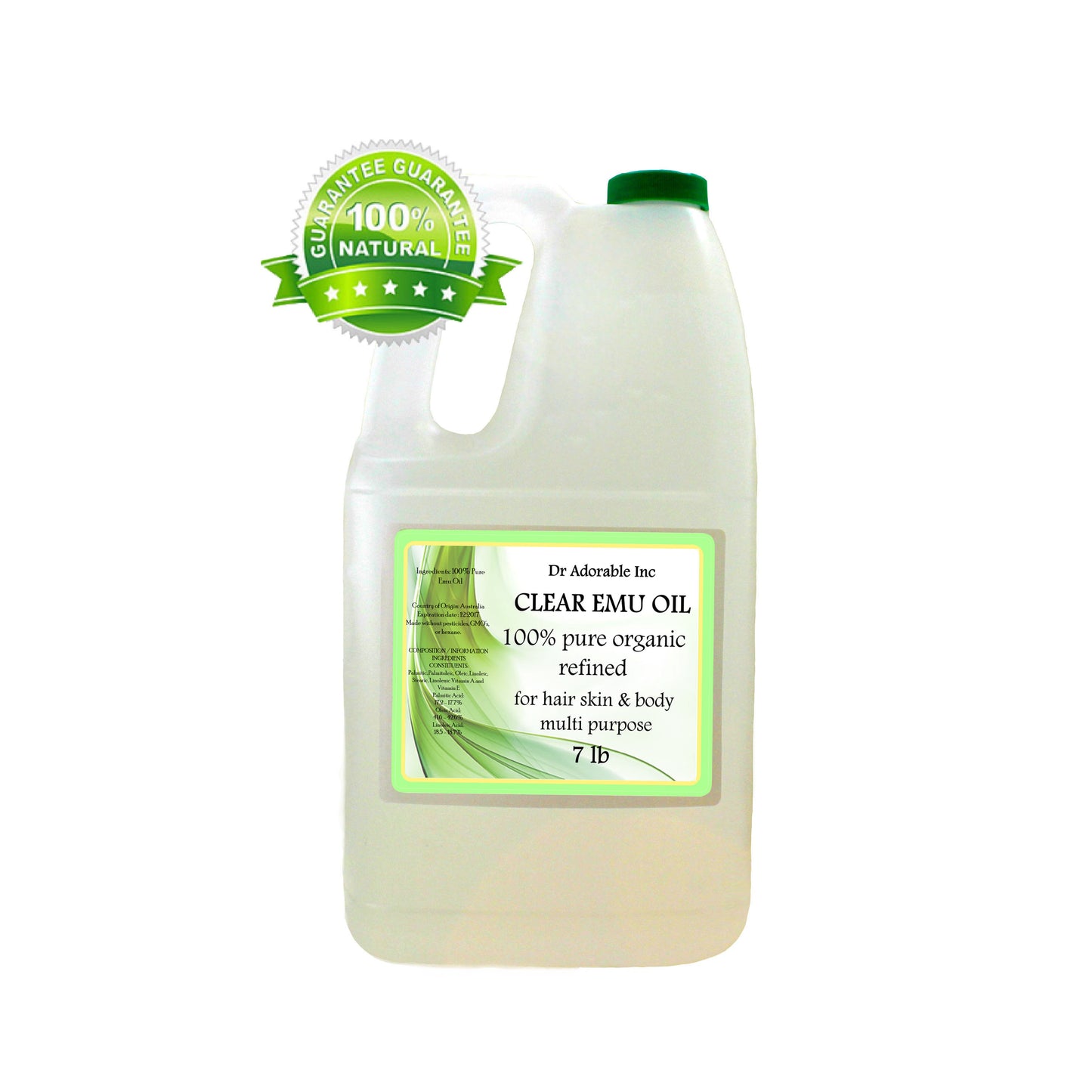 Emu Clear Oil - 100% Pure Natural Organic