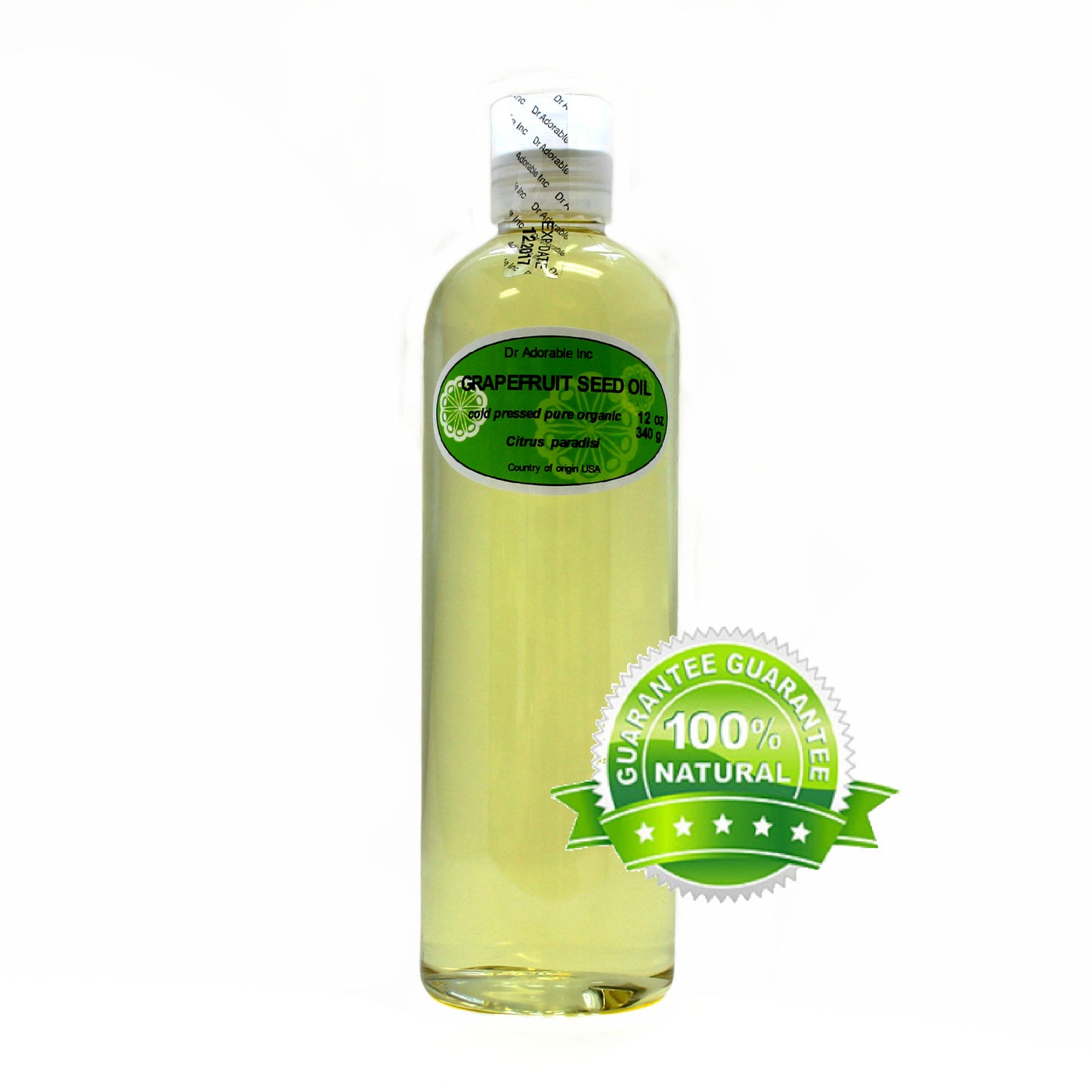 Grapefruit Seed Oil - 100% Pure Natural Organic Cold Pressed