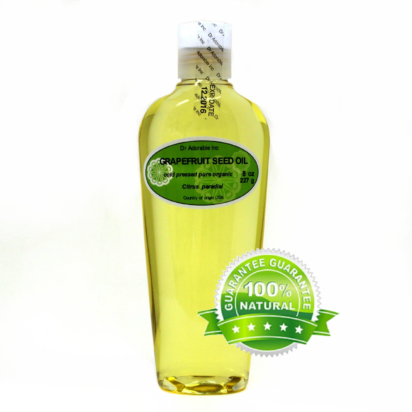 Grapefruit Seed Oil - 100% Pure Natural Organic Cold Pressed