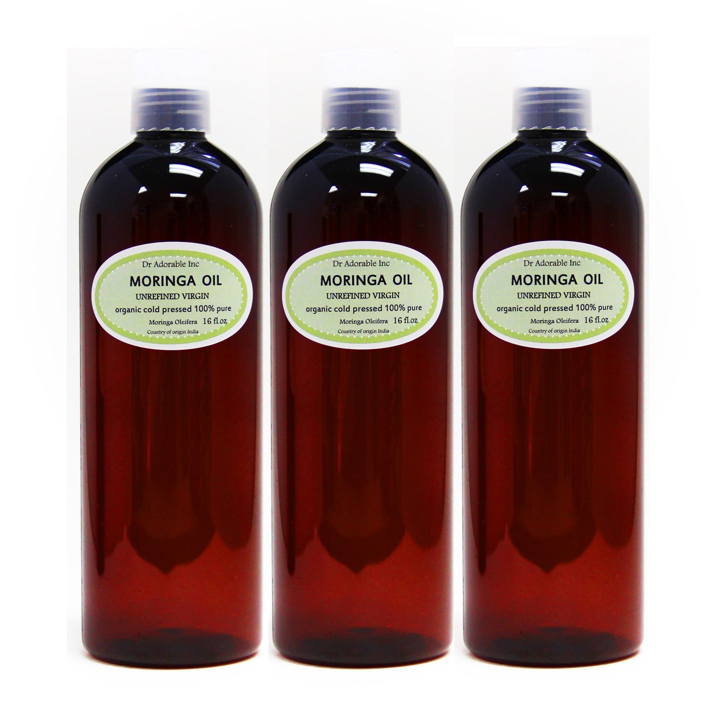 Moringa Oleifera Unrefined Oil - 100% Pure Organic Natural Cold Pressed