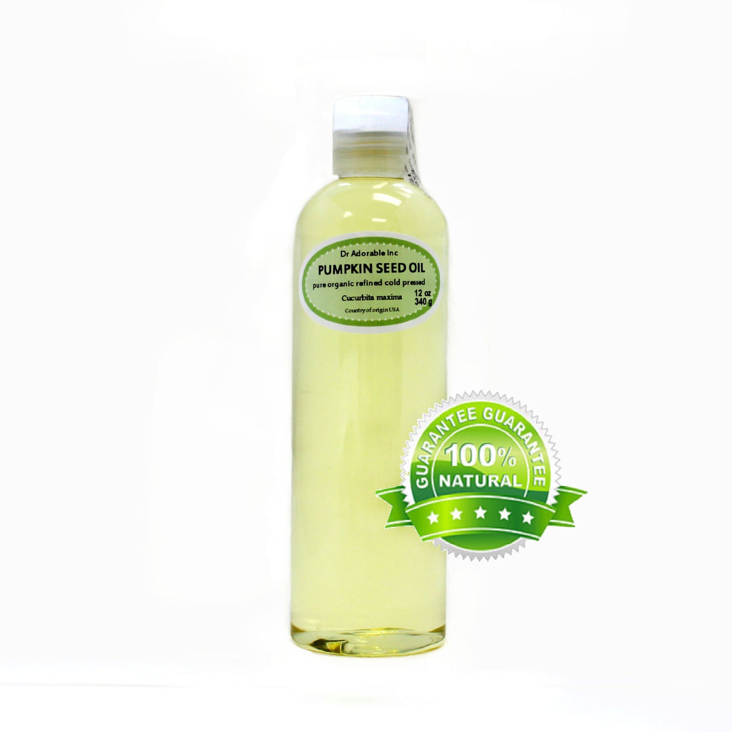 Pumpkin Seed Oil Refined - 100% Pure Natural Premium Organic Cold Pressed