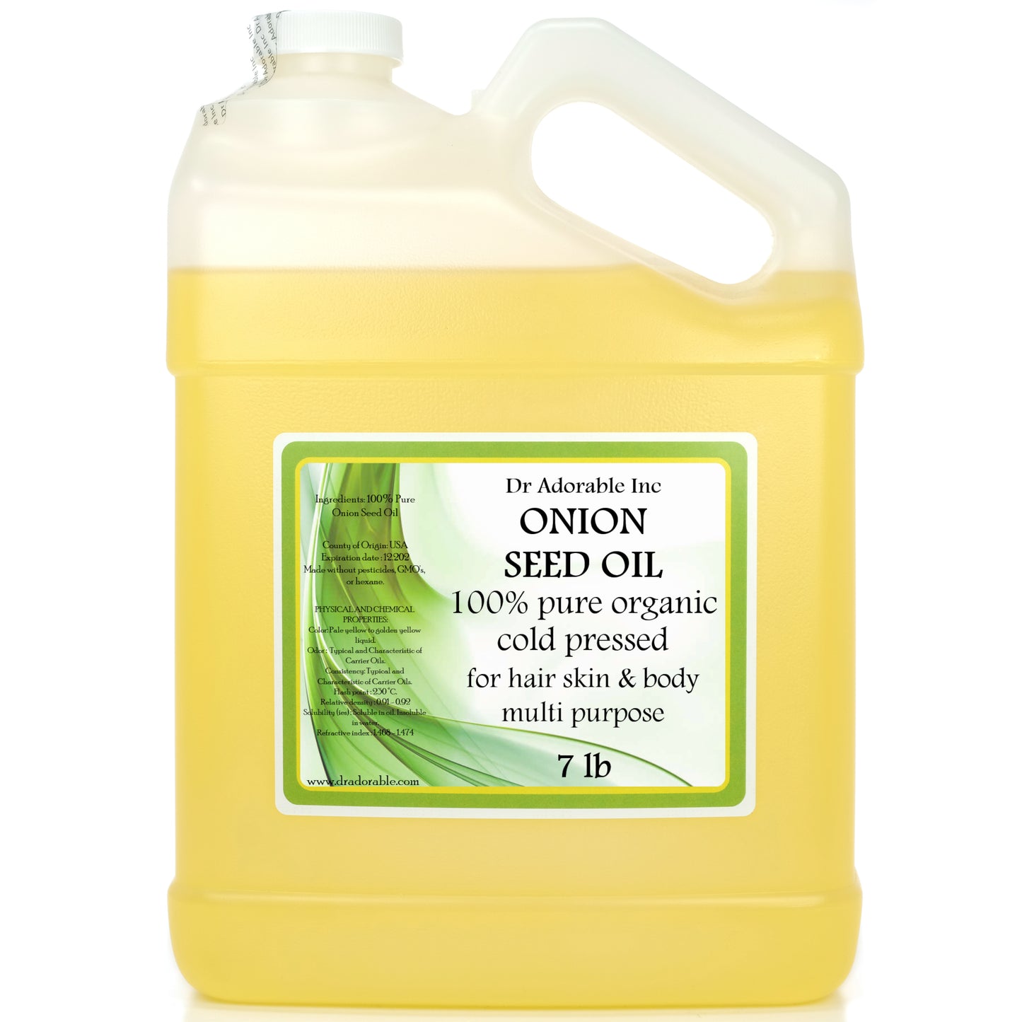 Onion Seed Oil - 100% Pure Natural Premium Organic Cold Pressed