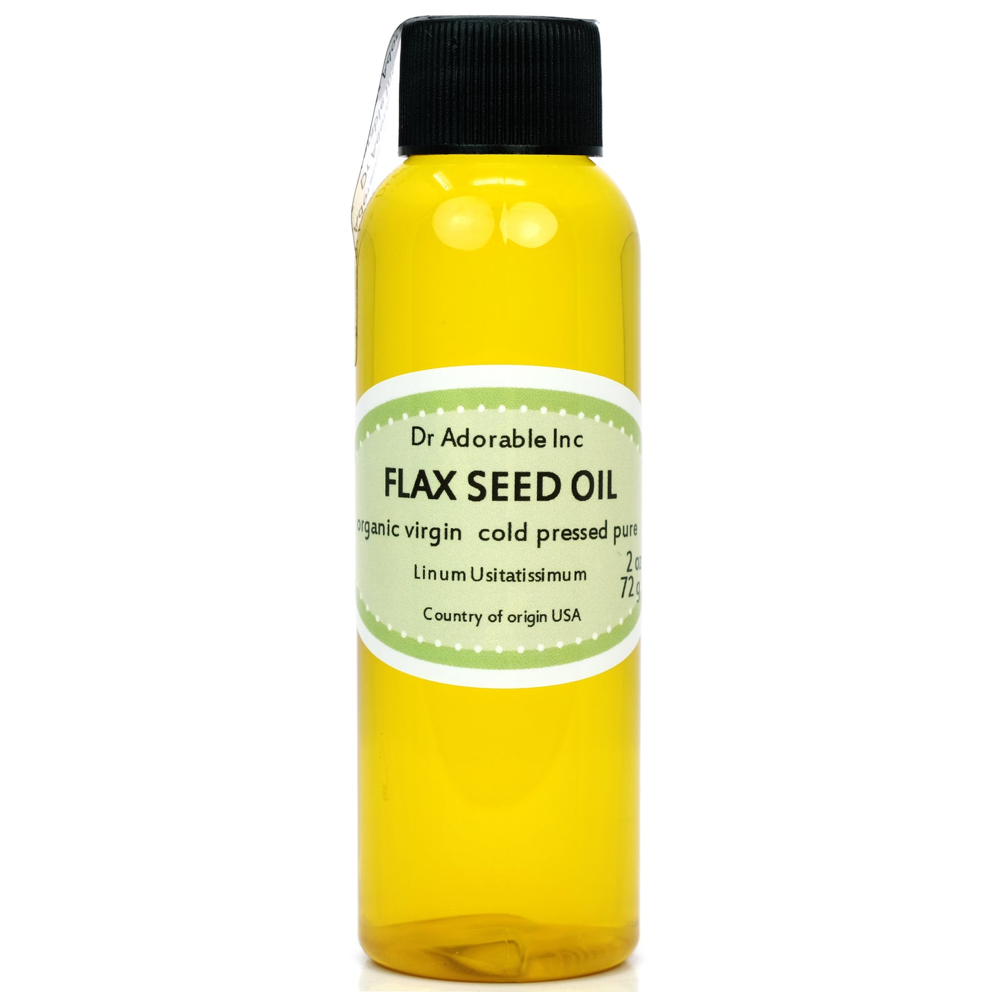 Flax Seed Oil - Unrefined 100% Pure Natural Organic Cold Pressed