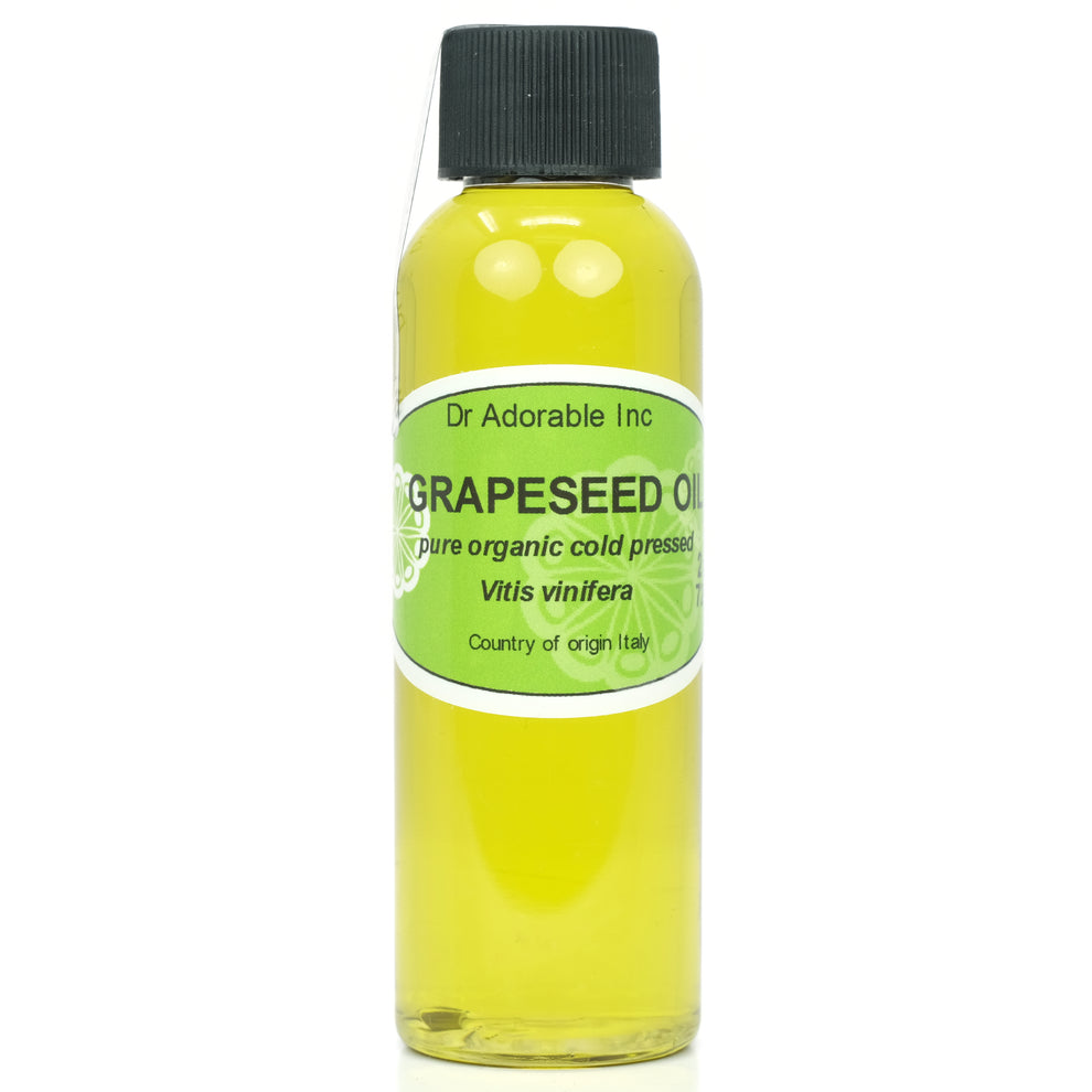 Grapeseed Oil - 100% Pure Cold Pressed Organic Natural – Dr Adorable Inc