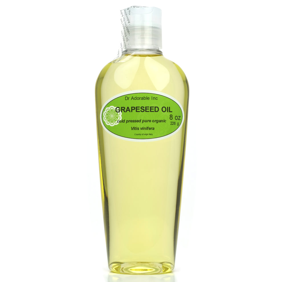 Grapeseed Oil - 100% Pure Cold Pressed Organic Natural – Dr Adorable Inc