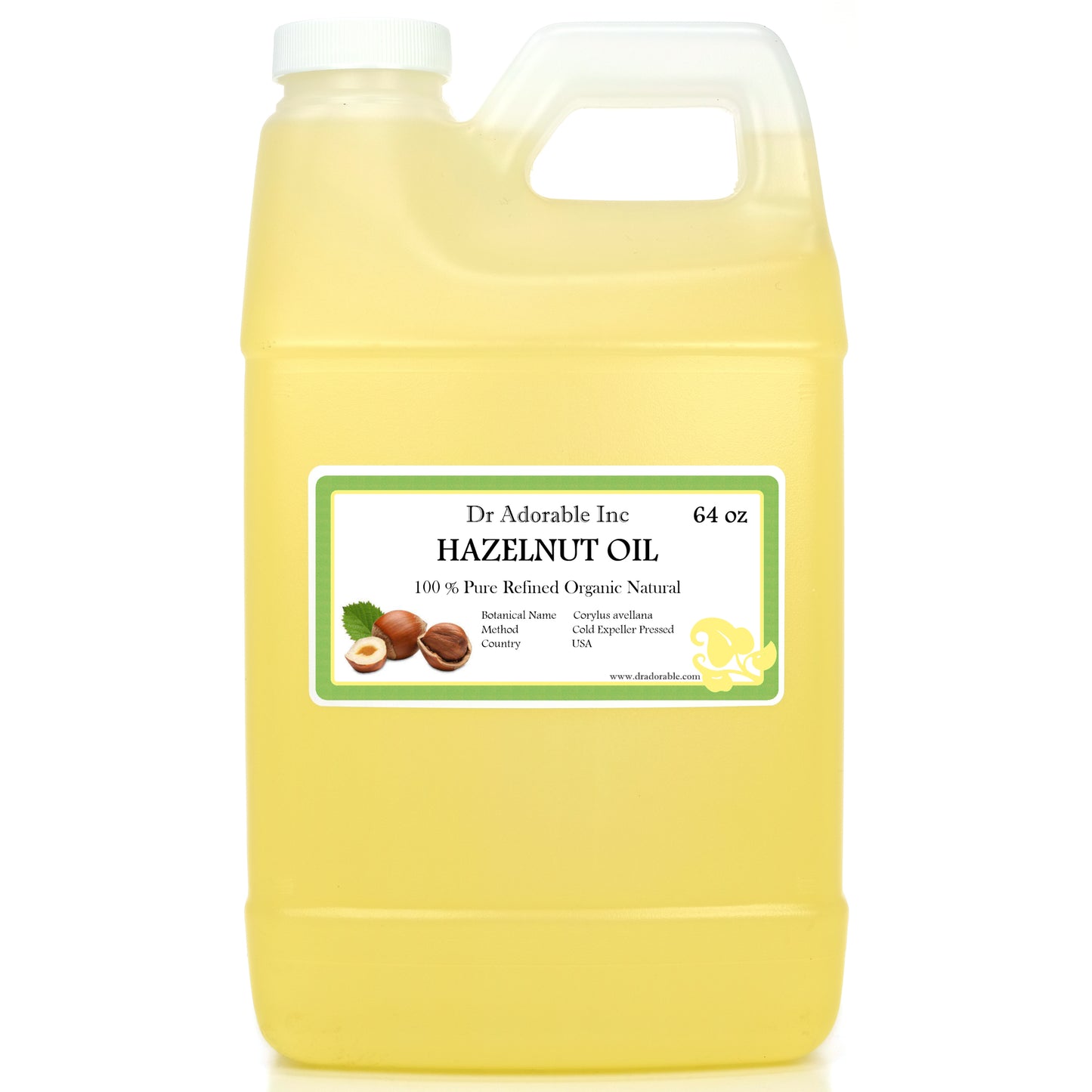 Hazelnut Oil - 100% Pure Natural Organic Cold Expeller Pressed