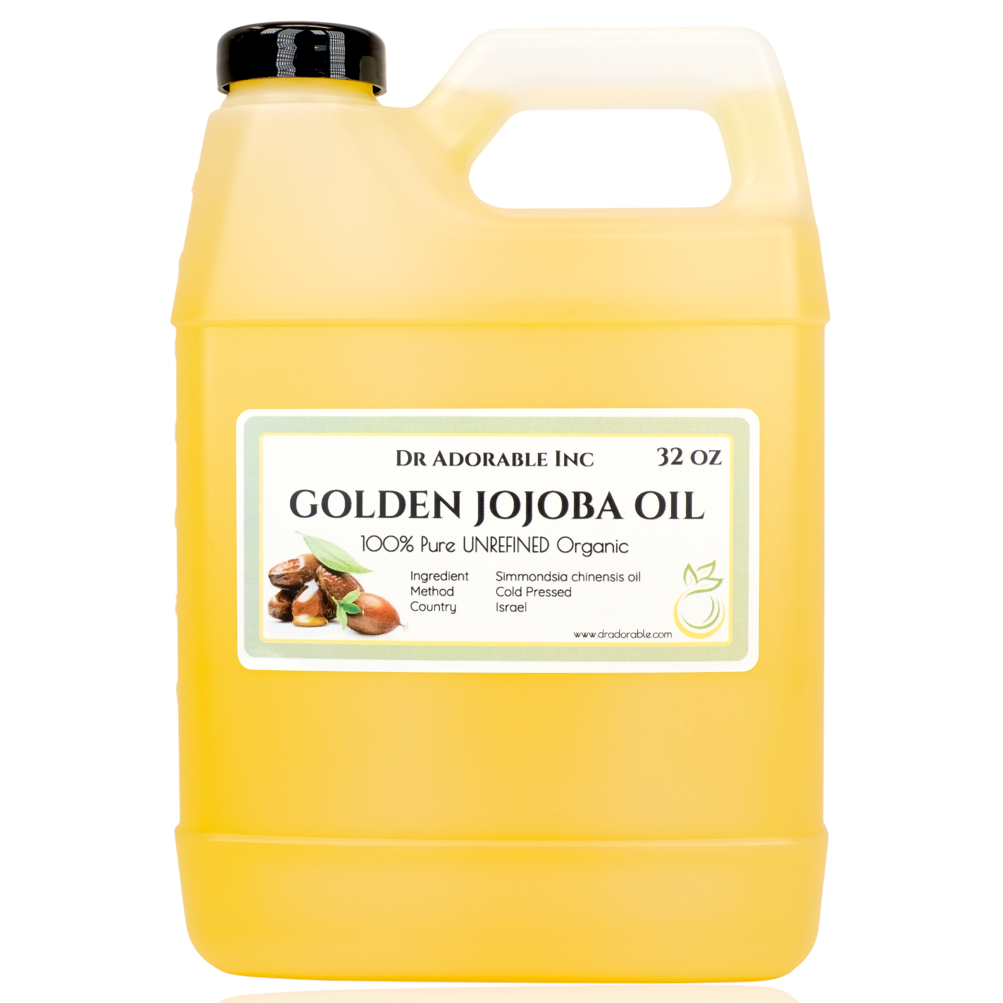 Jojoba Oil Golden Unrefined - 100% Pure Natural Organic Cold Pressed ...