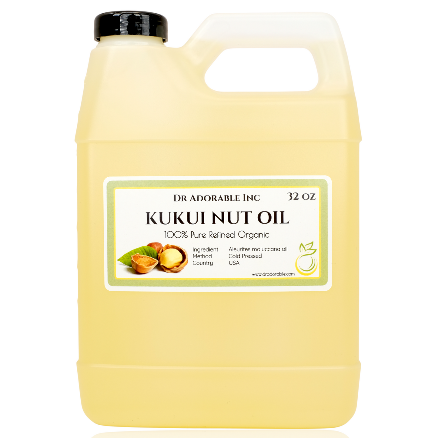 Kukui Nut Oil - 100% Pure Natural Organic Cold Pressed