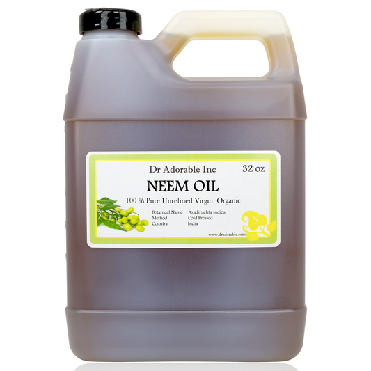Neem Oil - Unrefined 100% Pure Natural Organic Cold Pressed