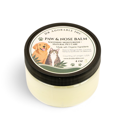 Paw & Nose Balm for Dogs & Cats – Natural Pet Care for Paws & Noses 4 oz