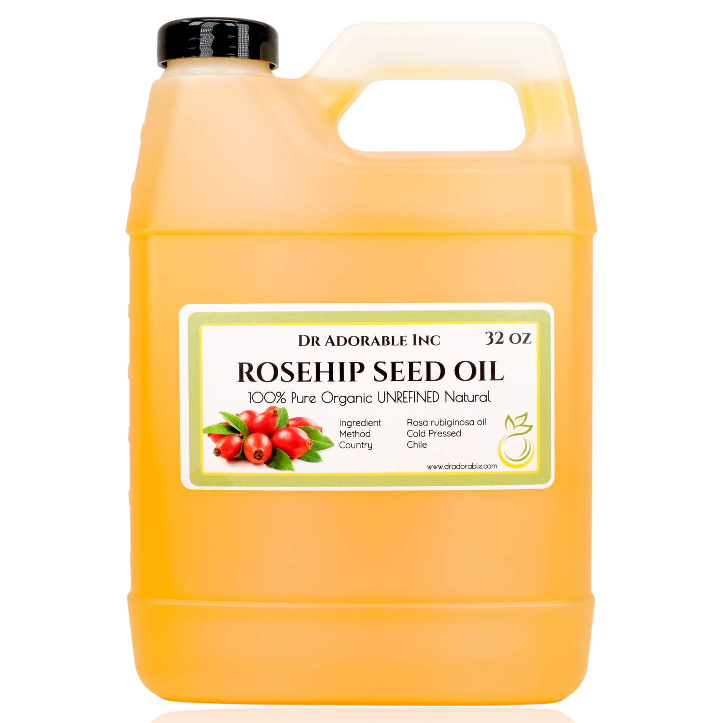 Rosehip Oil Unrefined - 100% Pure Natural Organic Cold Pressed