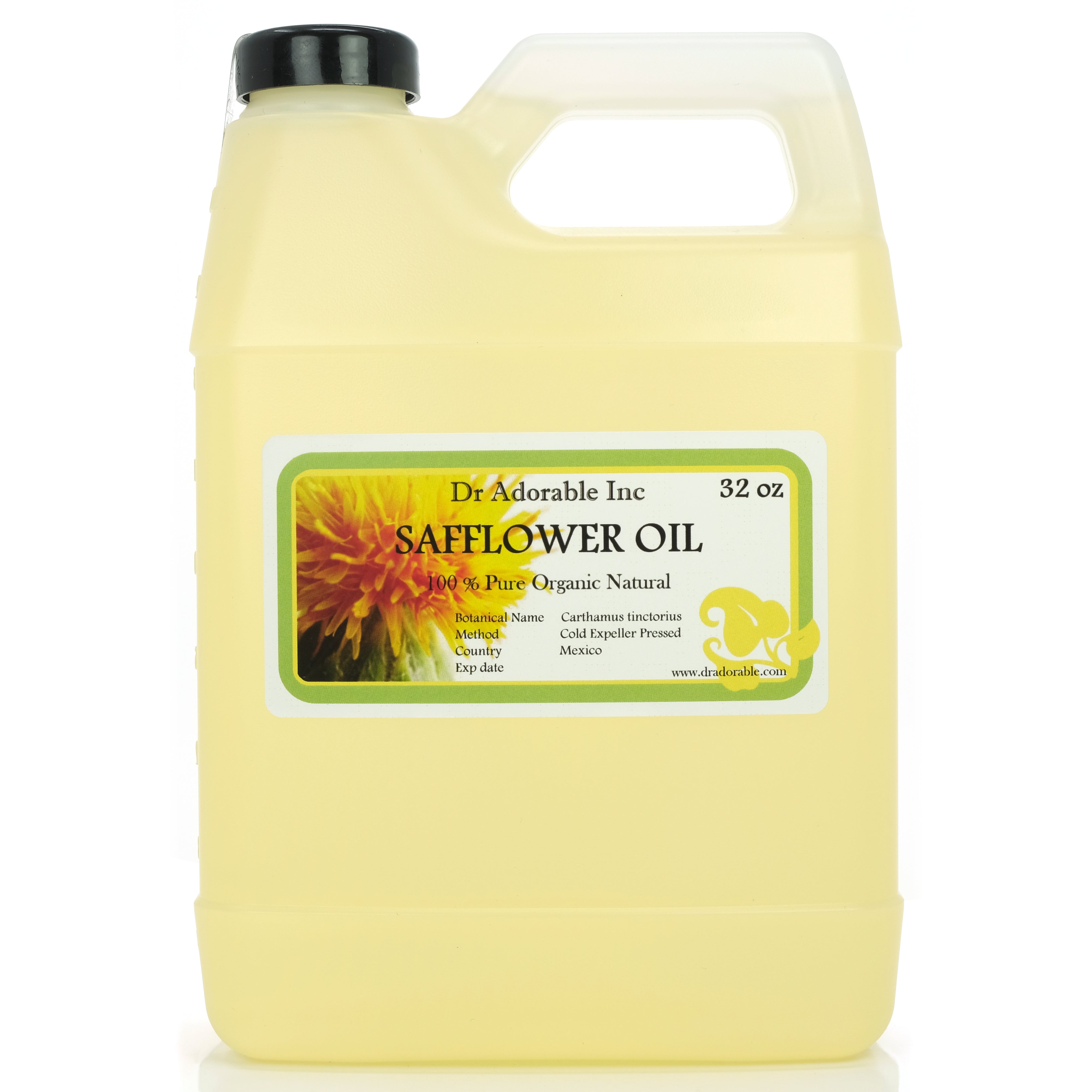 Safflower Oil - 100% Pure Natural High Oleic Organic Cold Pressed – Dr ...