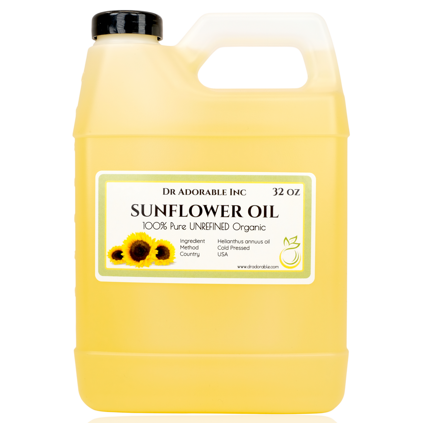 Sunflower Oil Unrefined - 100% Pure Natural Premium Organic Cold Pressed