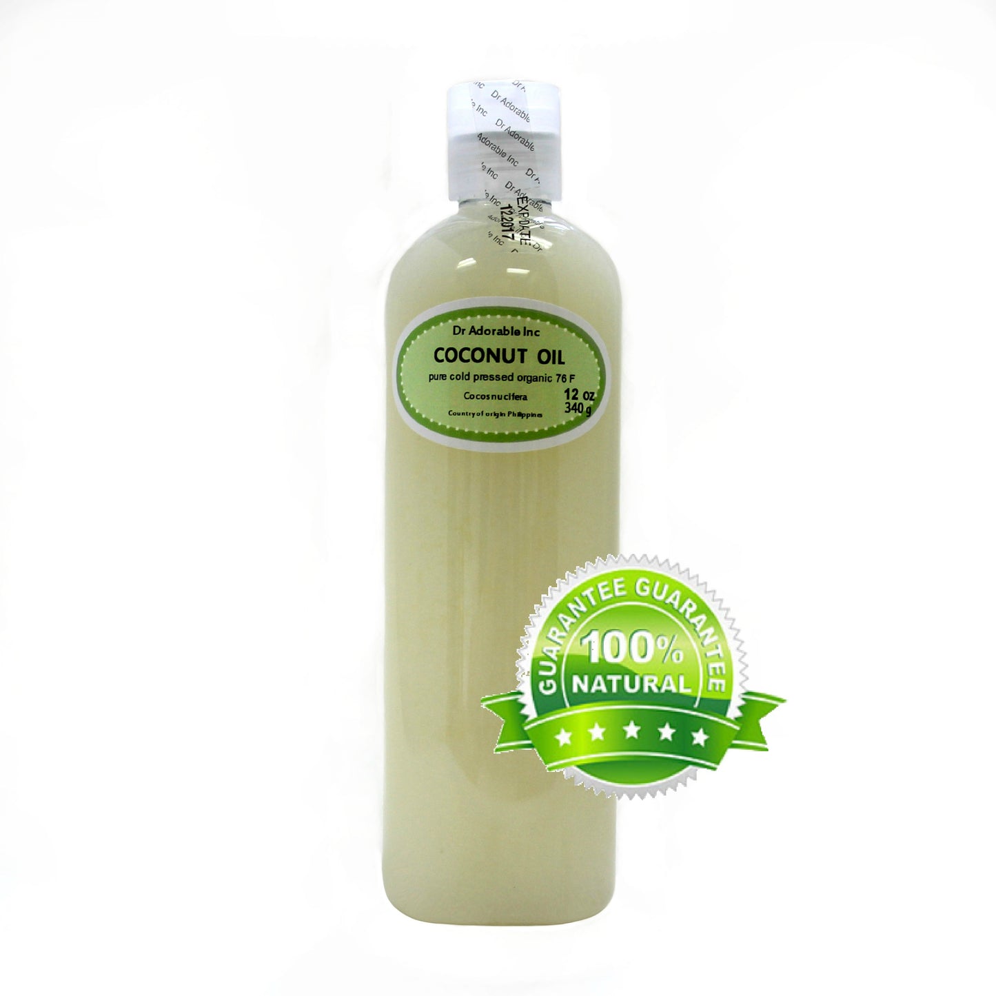 Coconut Oil 76 Degree - 100% Pure Natural Organic Cold Pressed