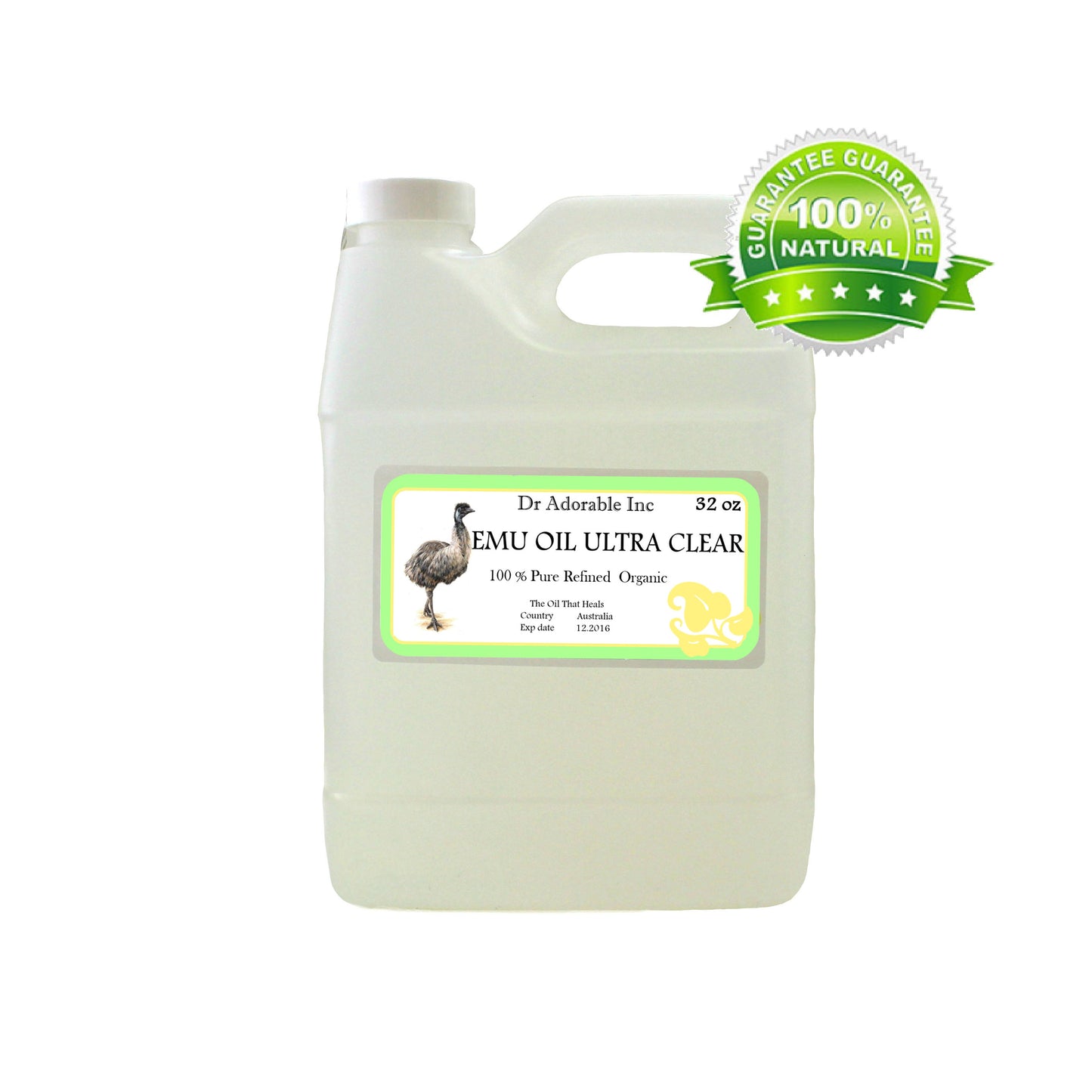 Emu Clear Oil - 100% Pure Natural Organic