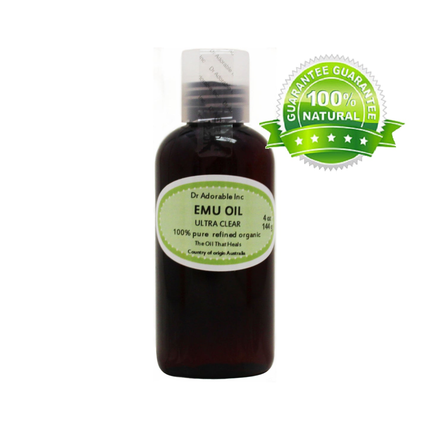 Emu Clear Oil - 100% Pure Natural Organic