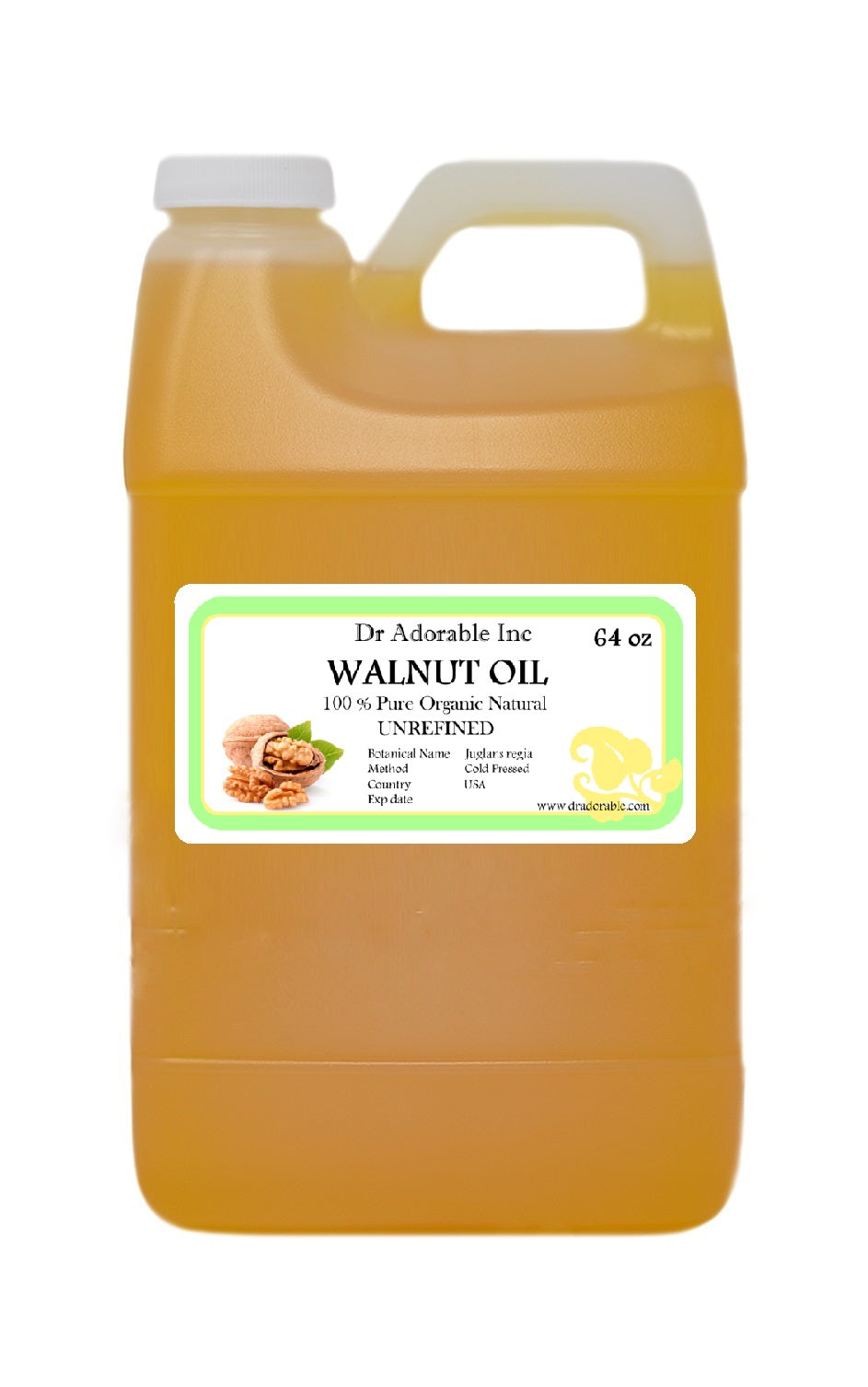 Walnut Unrefined Oil - 100% Pure Natural Premium Organic Cold Pressed